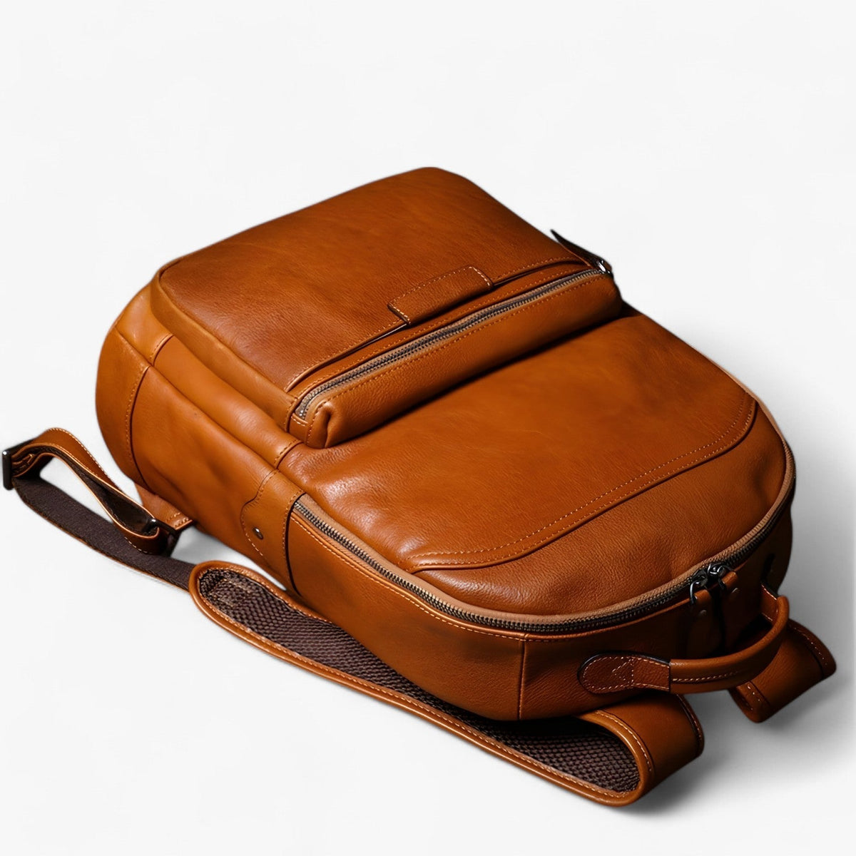 bags : Diogo Luxe Leren Laptoprugzak - Stijlvol en Ruim in van Pantinoshop