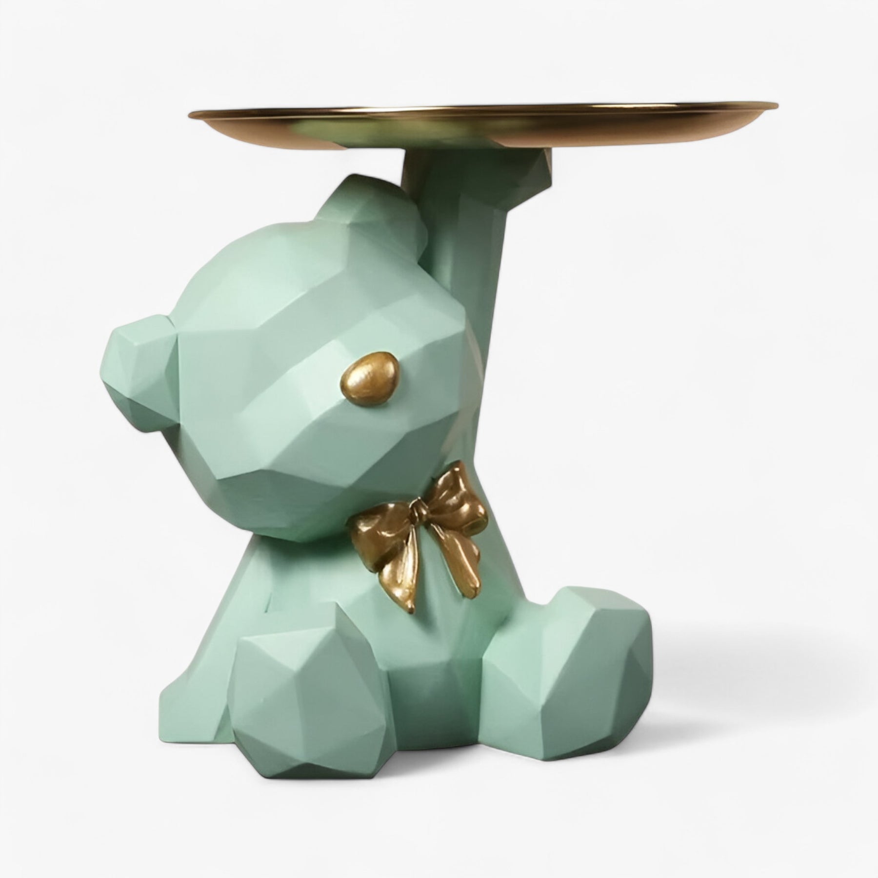 accessories : Finn | Geometrische Beer Sleutelhanger Decor in groen van Pantinoshop