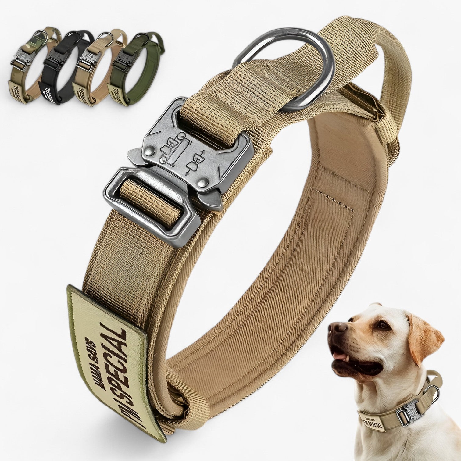 pets : Brodie| Tactisch hondenhalsband met handvat voor training in van Pantinoshop
