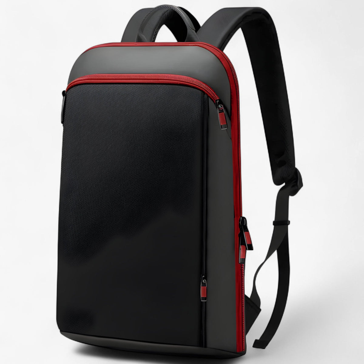 bags : Nico | Dunne reistas voor laptop in Rood Zwart van Pantinoshop