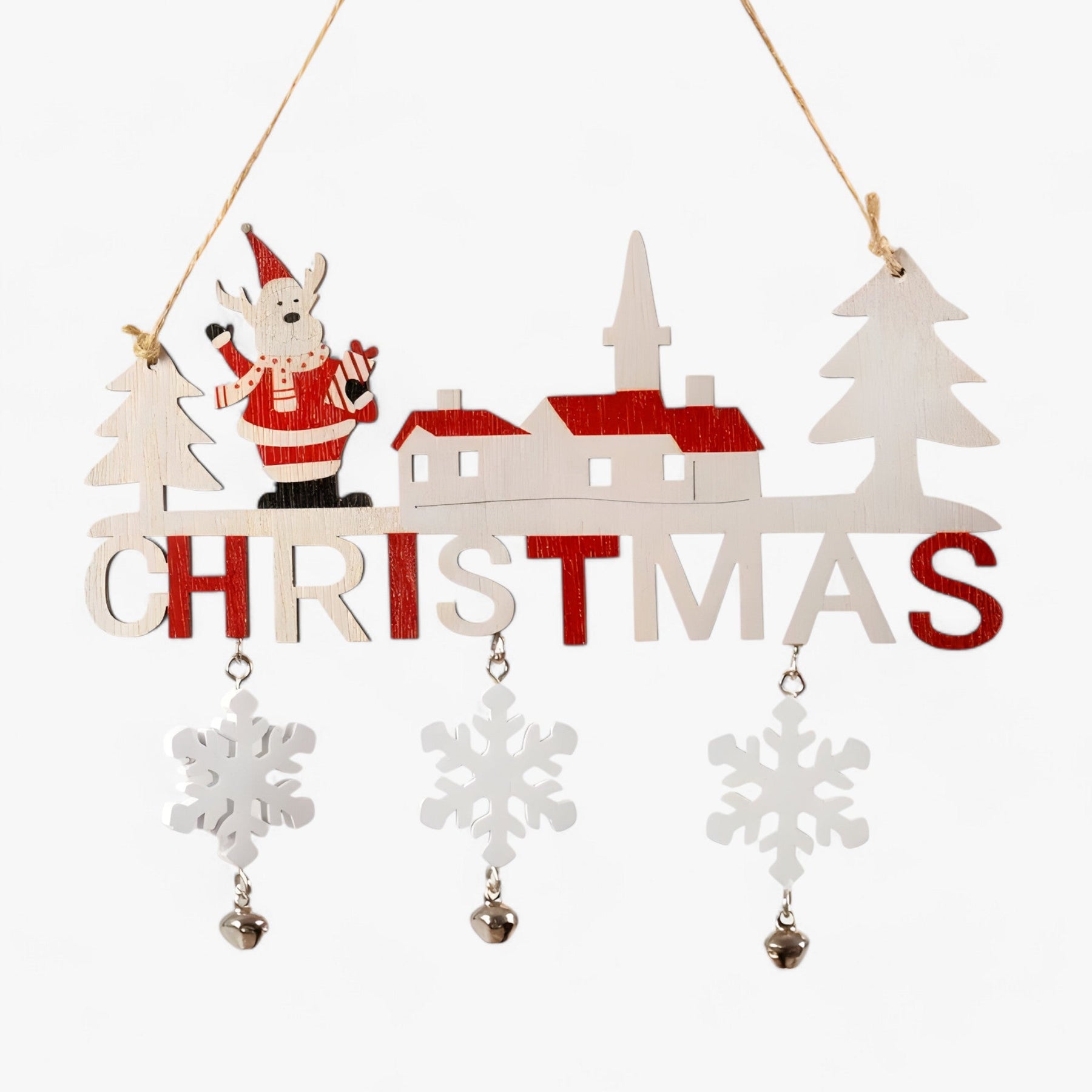 home & garden : Gnorman Houten Kabouter Hangend Ornament - Feestelijk en grillig decor in 5 van Pantino