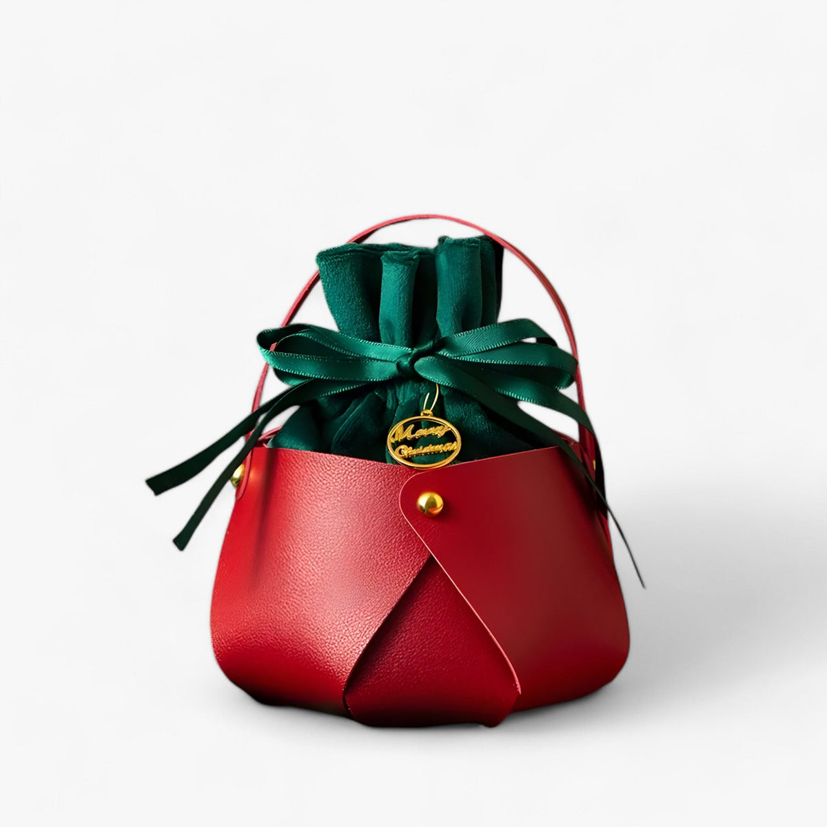 bags : Layla | 1PC Kerstmis Appelzak - Draagbare Cadeaudoos voor Feestelijke Verpakking in Rood 1 van Pantinoshop
