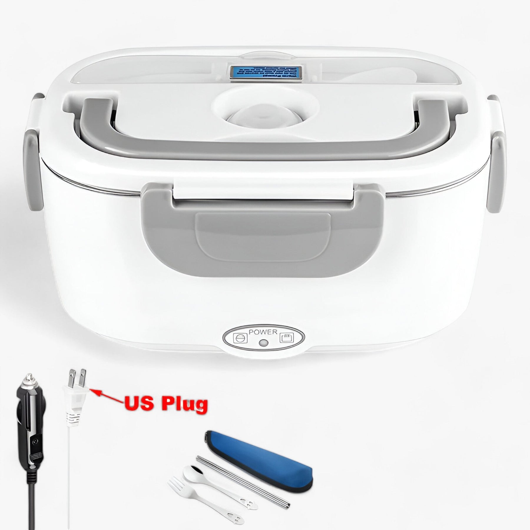 gadgets : FreshHeat | Elektrische Lunchbox - Draagbare voedsel verwarmers voor kantoor en school in Auto-lader en US-stekker van Pantinoshop