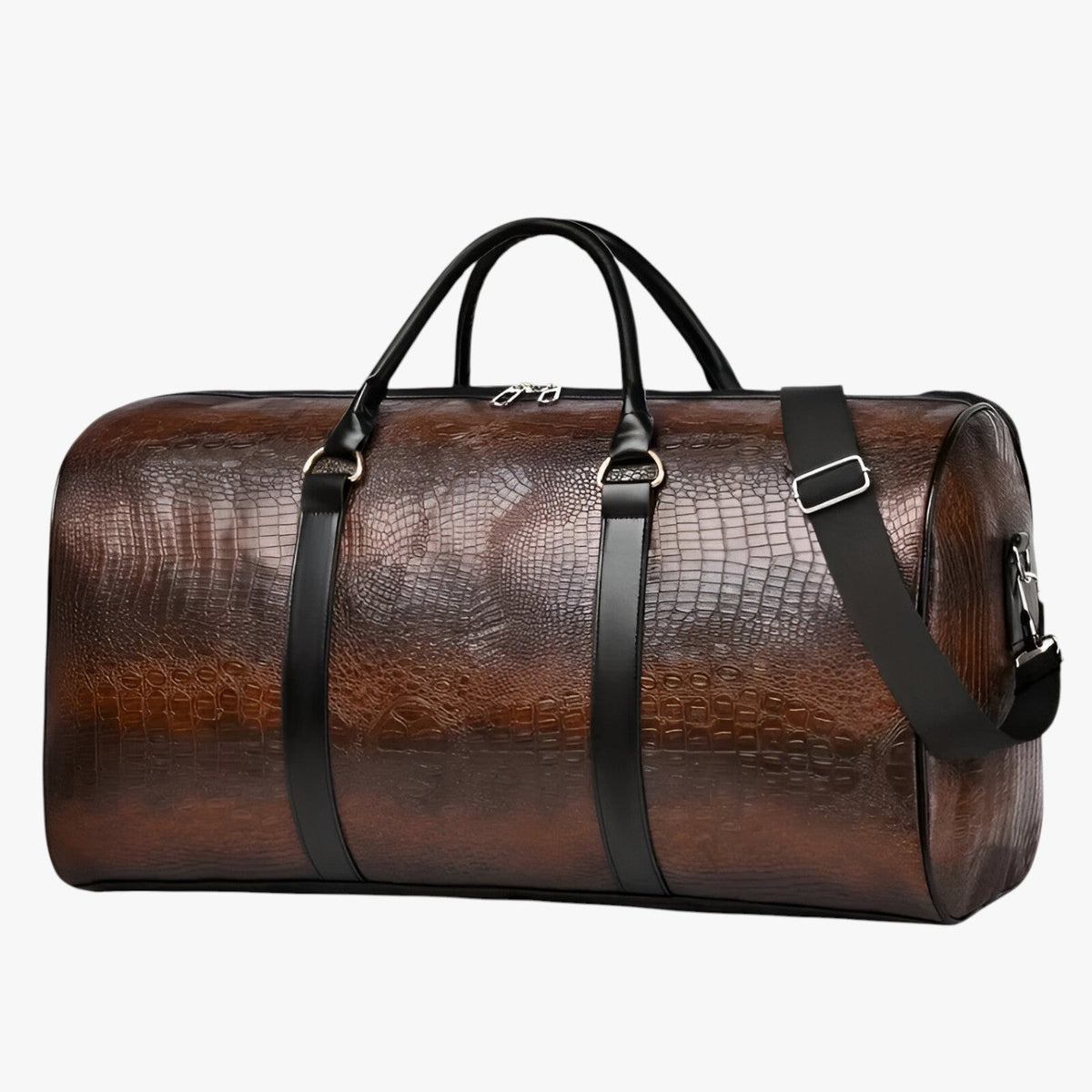 Archie | Stevige en ruime leren reistas - €25 : Archie | Stevige en ruime leren reistas in Donkerbruin van Pantinoshop