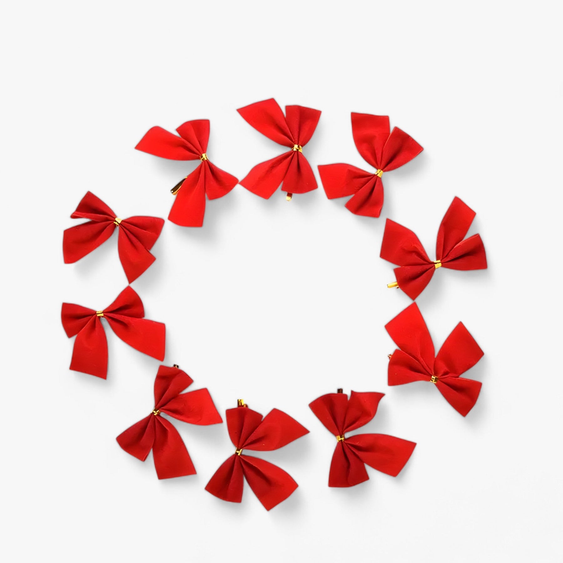 home & garden : Kerstdecorateur | 12 Rode Strikken - Festieve en Elegante Decoratie voor de Kerstboom in van Pantinoshop