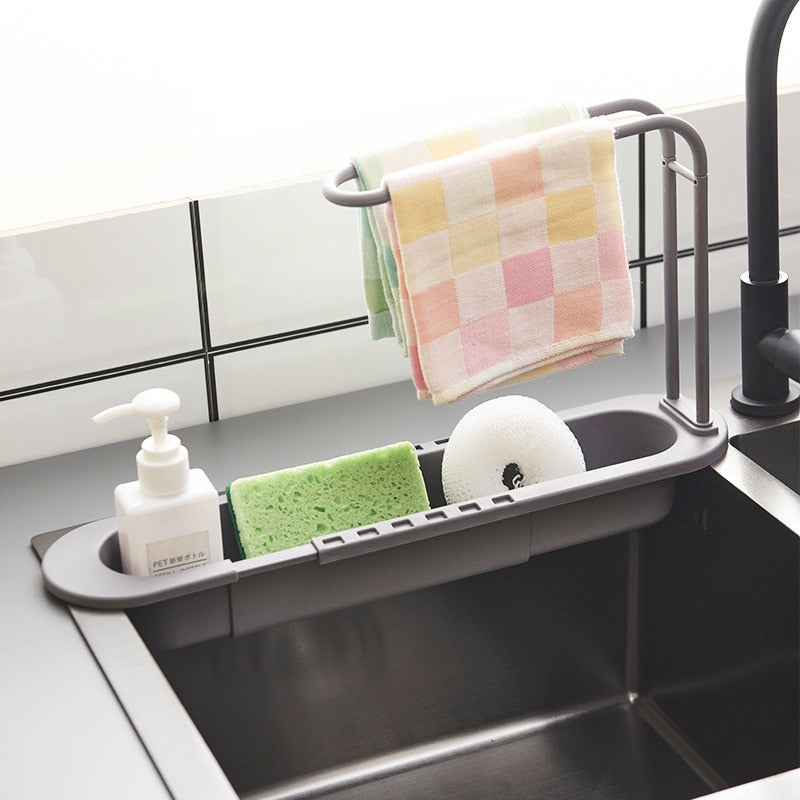 home & garden : Gootsteen Organizer | De beste hulp voor jouw aanrechtspulletjes in Grijs van Pantino