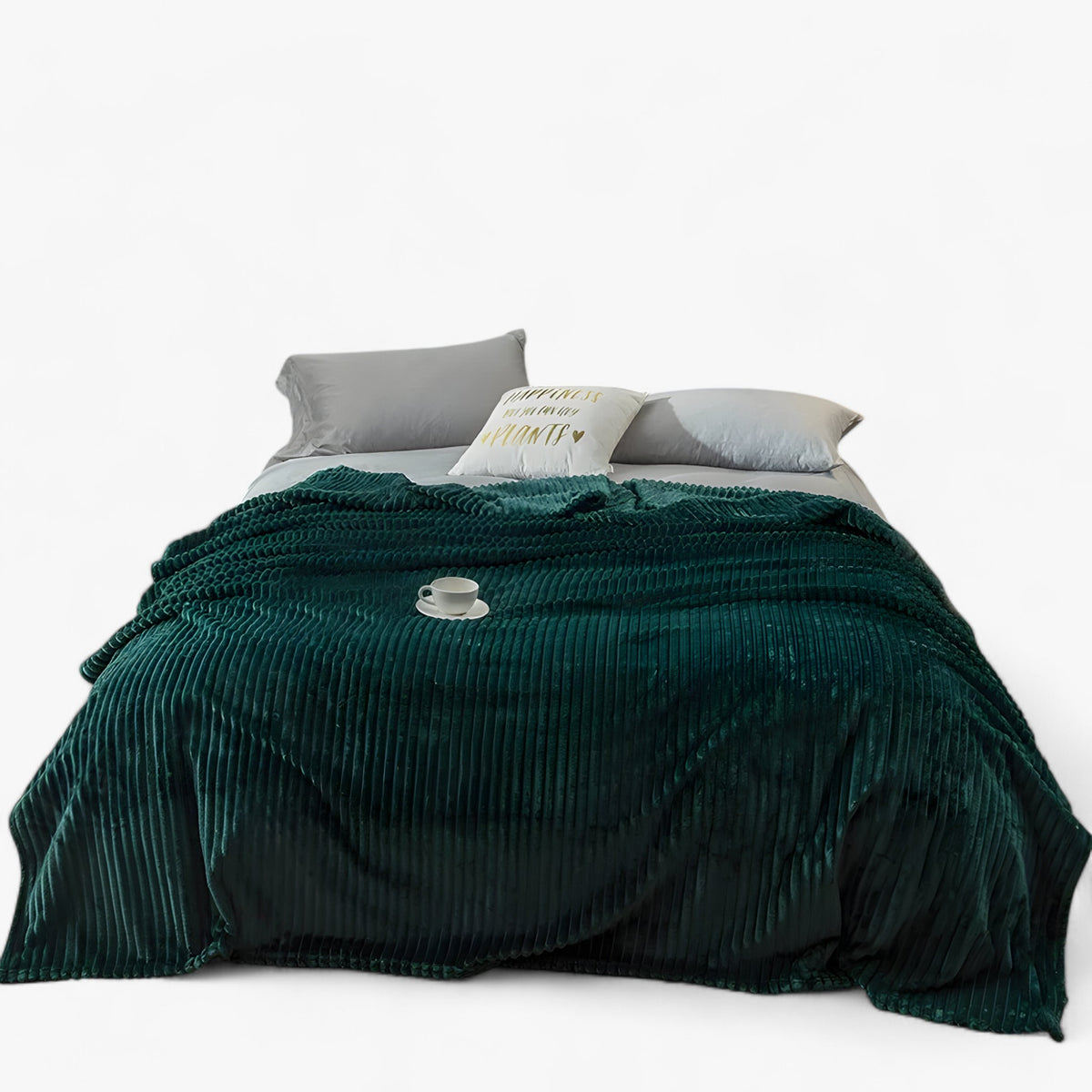 home & garden : Lucas | Groene Fleece Deken - Zacht en Gezellig voor Kinderen en Tieners in Groen van Pantinoshop