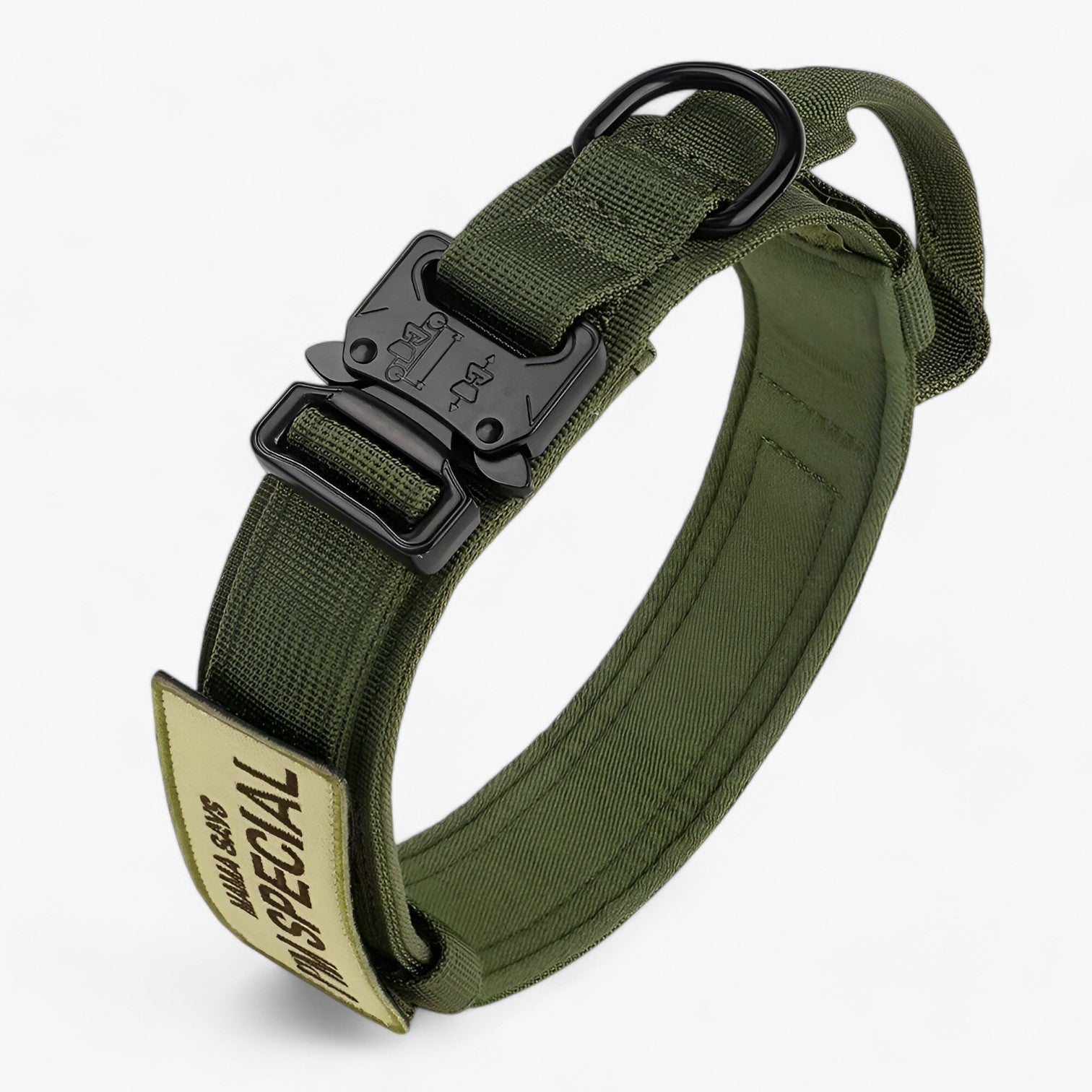 pets : Brodie| Tactisch hondenhalsband met handvat voor training in Groene Set van Pantinoshop