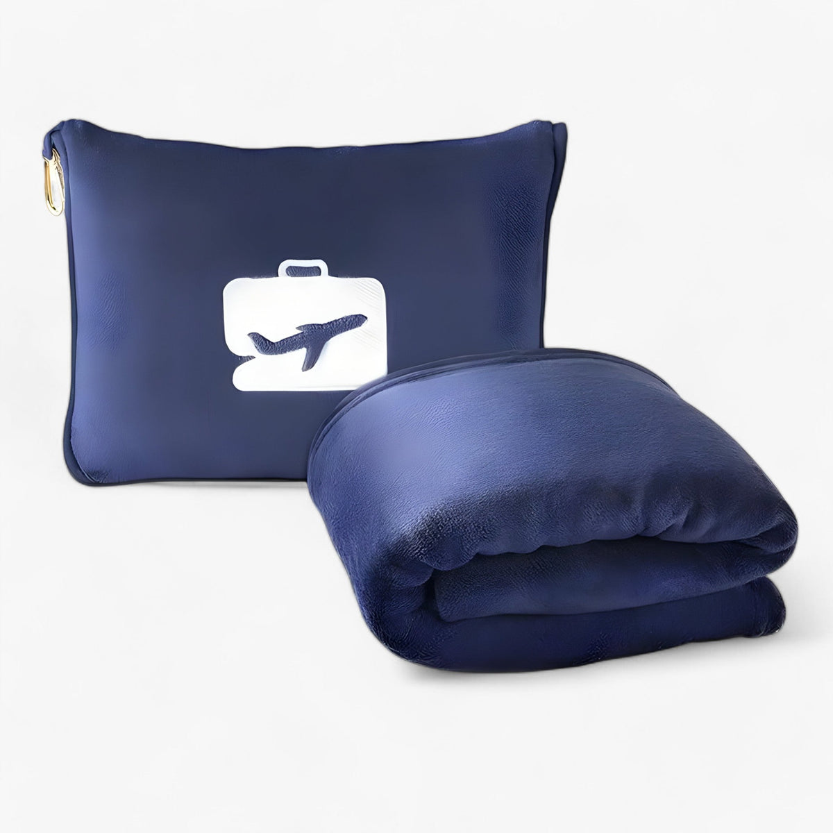 home & garden : Cozy – Zacht en pluche kussen met deken voor vliegtuigen, picknicks en meer in Marineblauw 1,27x1,52 van Pantinoshop