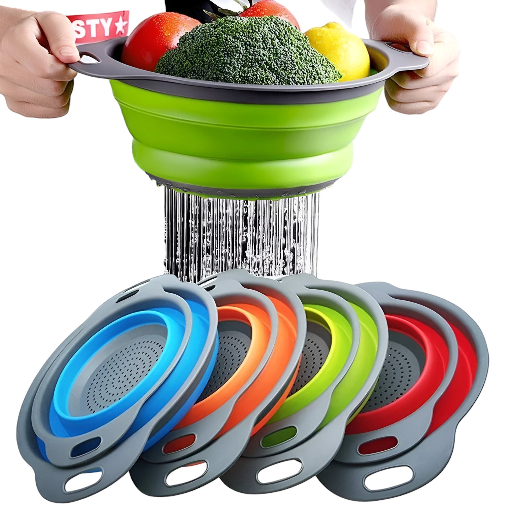 home & garden : Mila | Opvouwbare Zeef en Wasmand voor Groente & Fruit in van Pantinoshop
