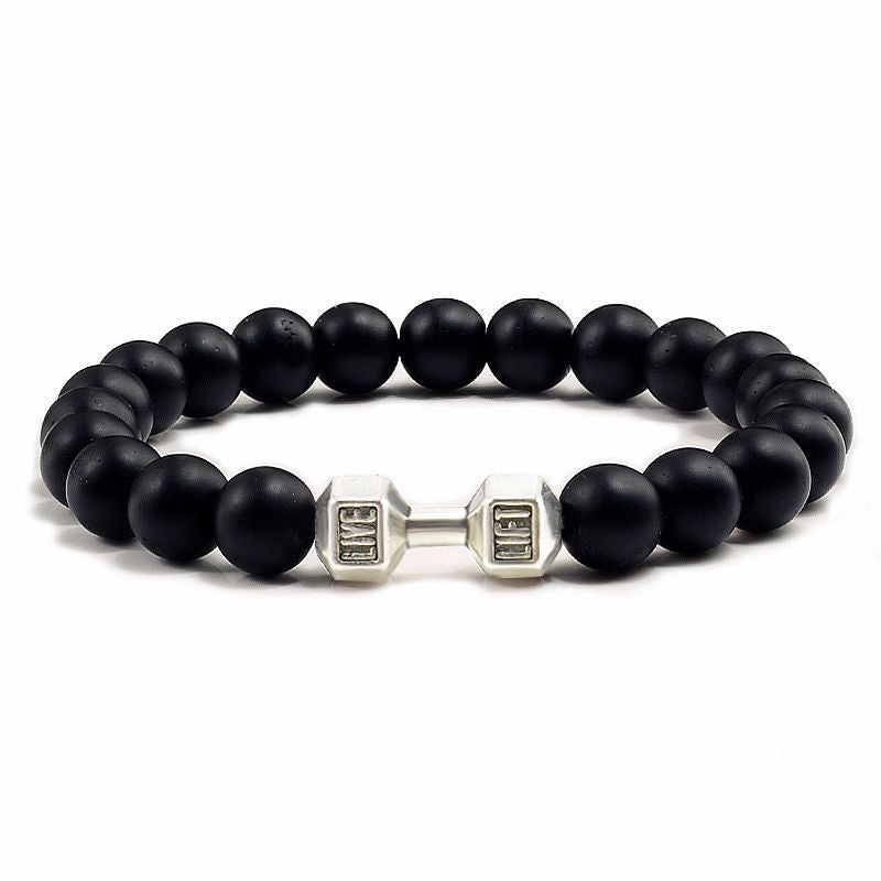 accessories : Liftlink | Elegante Dumbbell Armband in Berijpt Zilver van Pantino