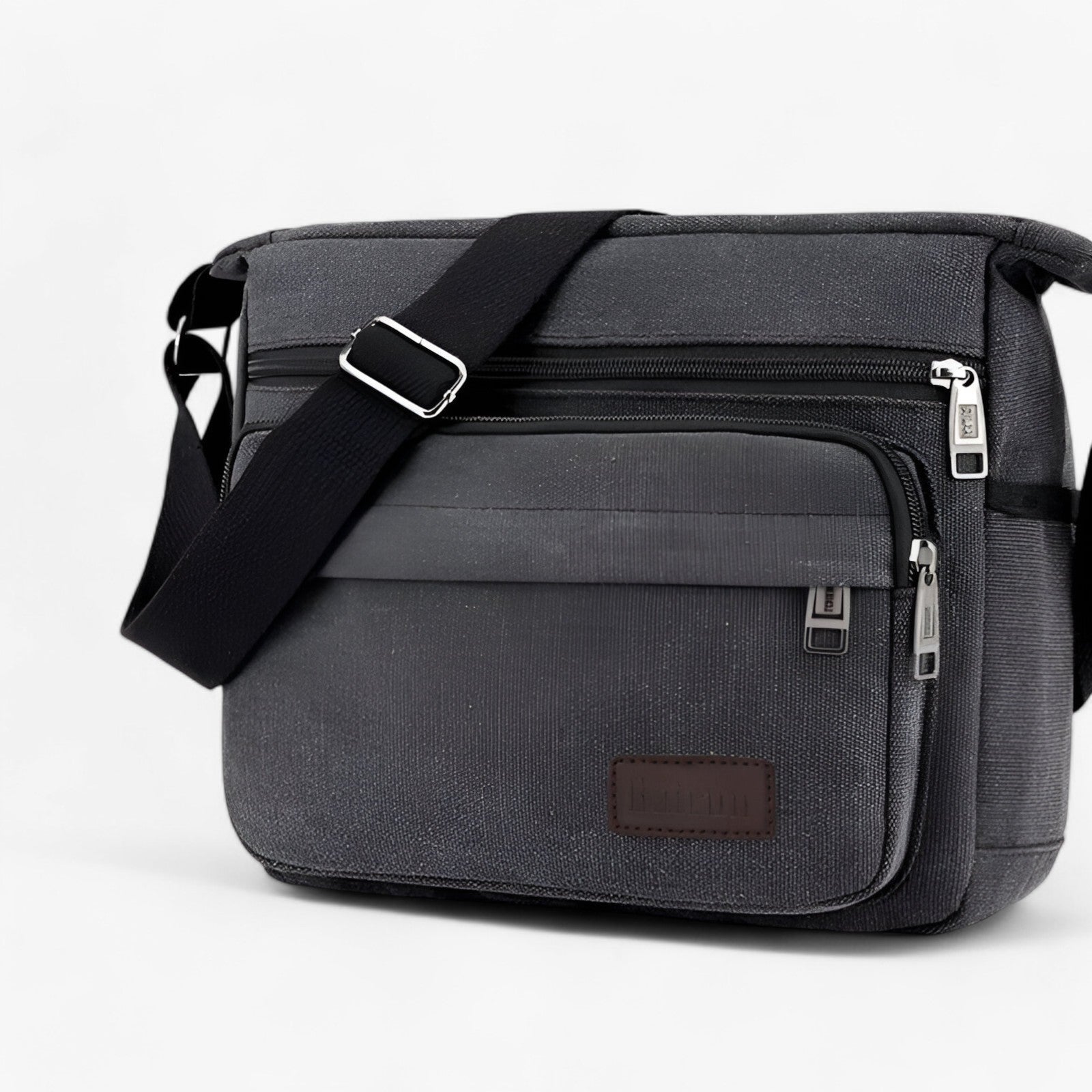 bags : Max | Multifunctionele Canvas Schoudertas voor Mannen in Zwart van Pantinoshop