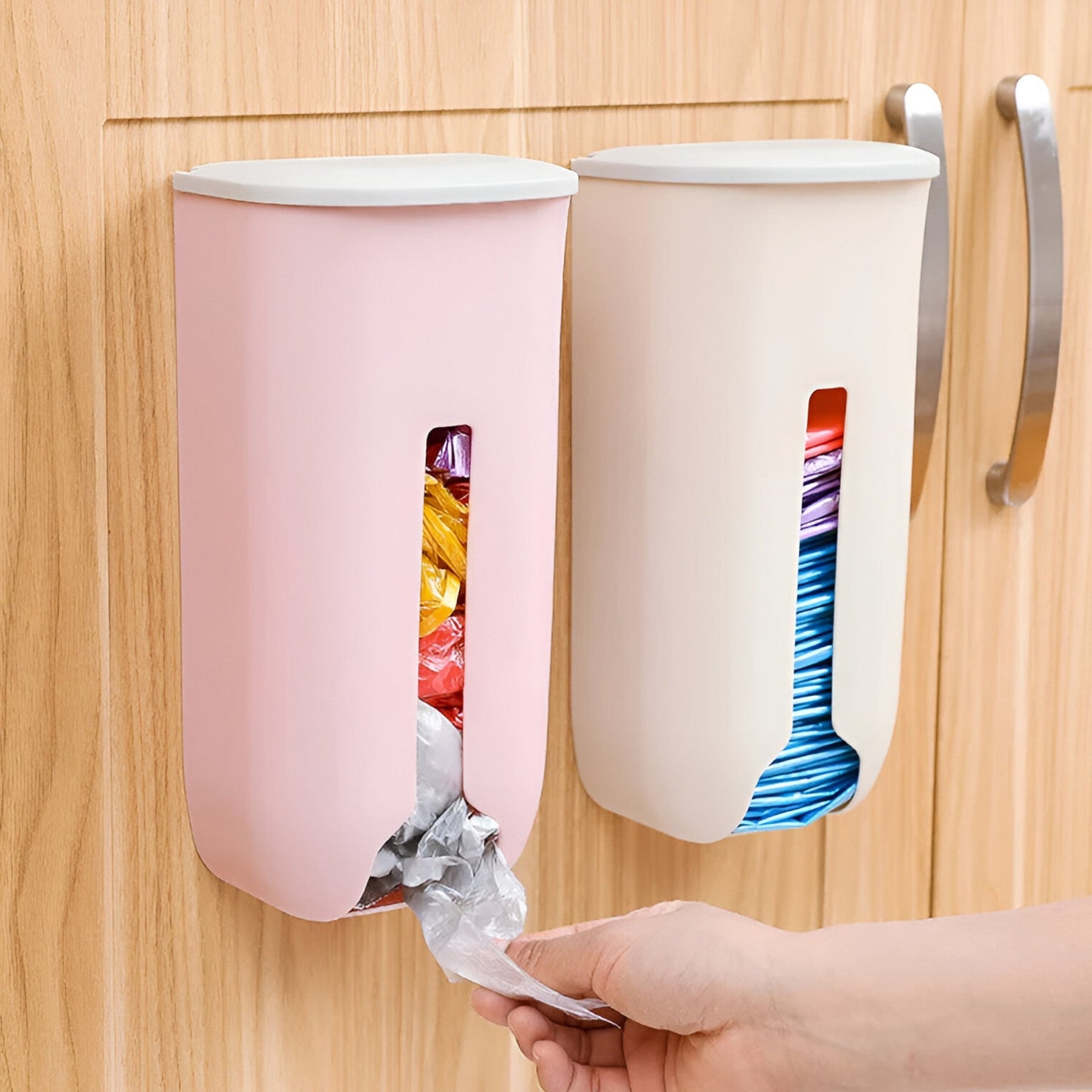 home & garden : Keukenrek | Opbergdoos voor Plastic Tassen - Wandhouder Organizer (1 + 1 GRATIS) in van Pantinoshop