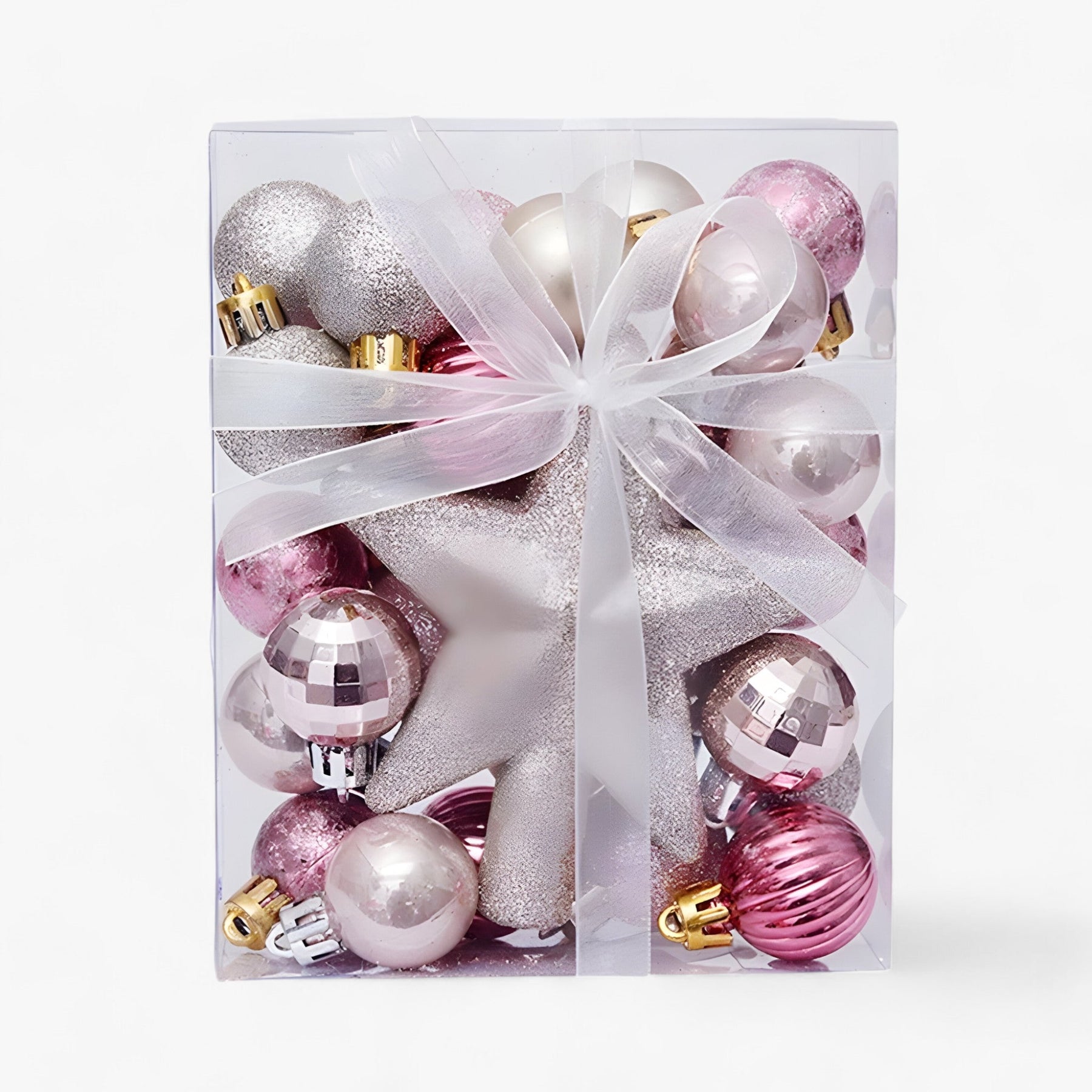 home & garden : Sophia's Deco | Set van 30 Kerstversieringen - Transformeer Uw Boom met Feestelijke Elegantie in Roze van Pantinoshop