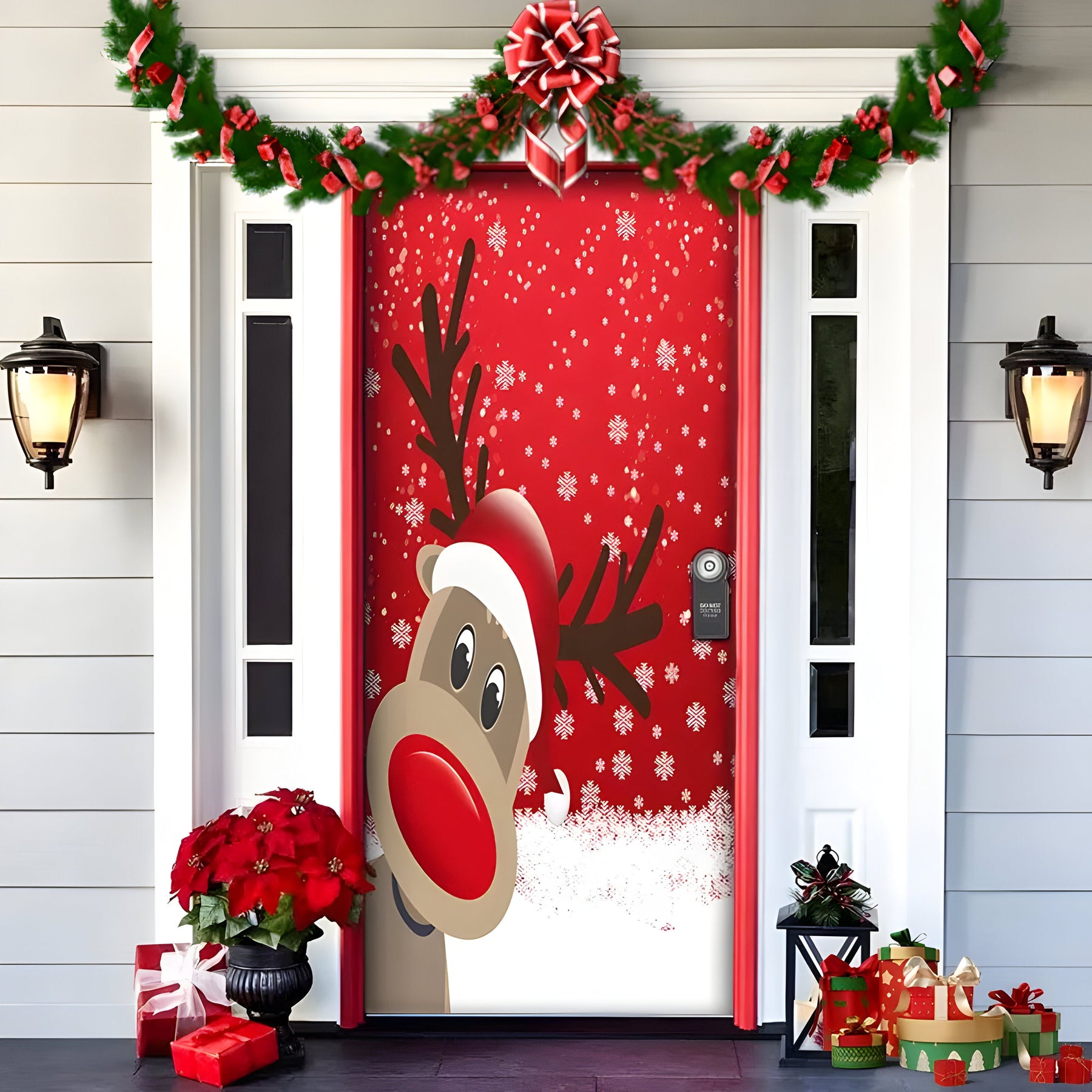 home & garden : HolidayCheer | Kerst Achtergrondbanner van Polyester - Creëer een Feestelijke Sfeer voor Uw Decoraties in Stijl-6 van Pantinoshop