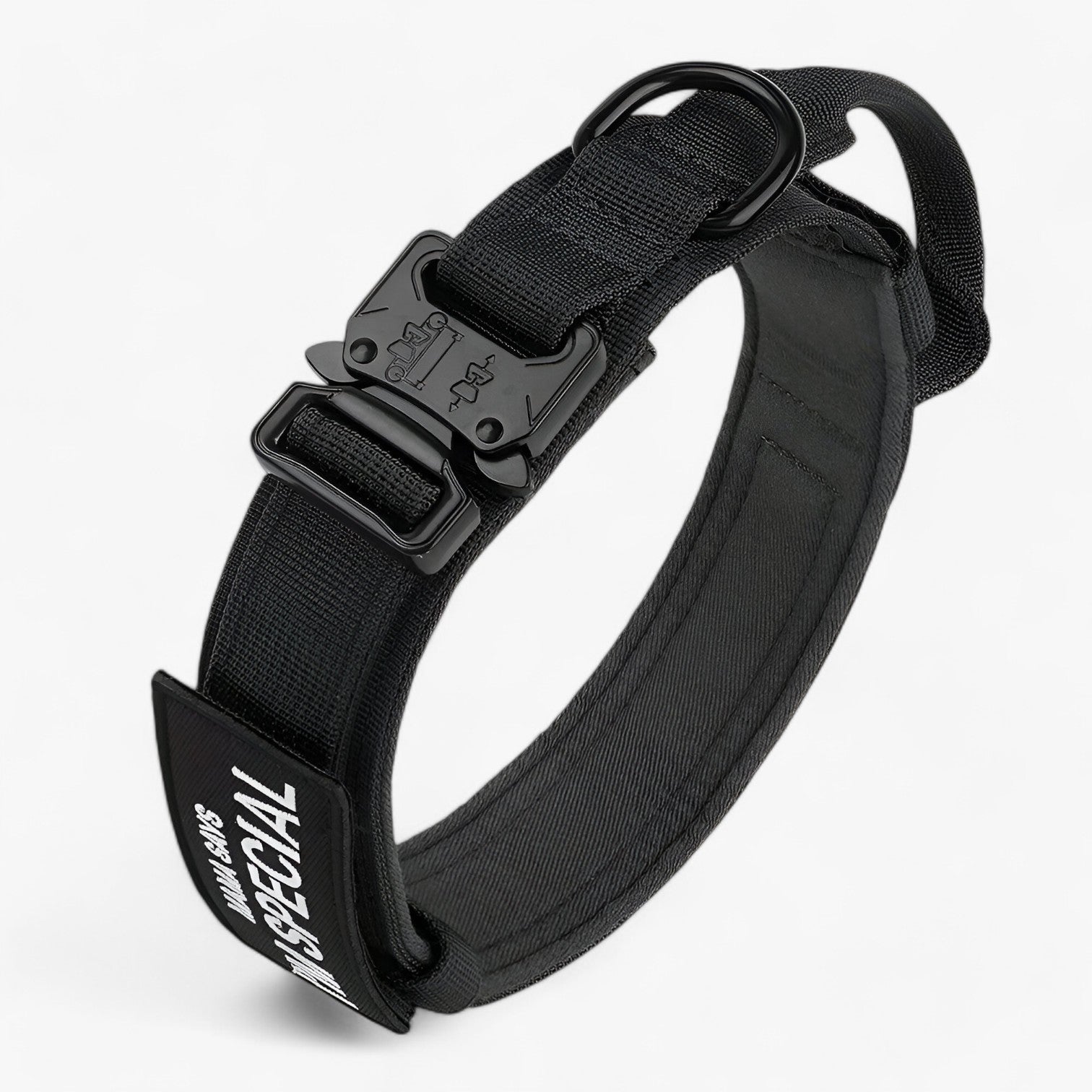 pets : Brodie| Tactisch hondenhalsband met handvat voor training in Zwarte Set van Pantinoshop
