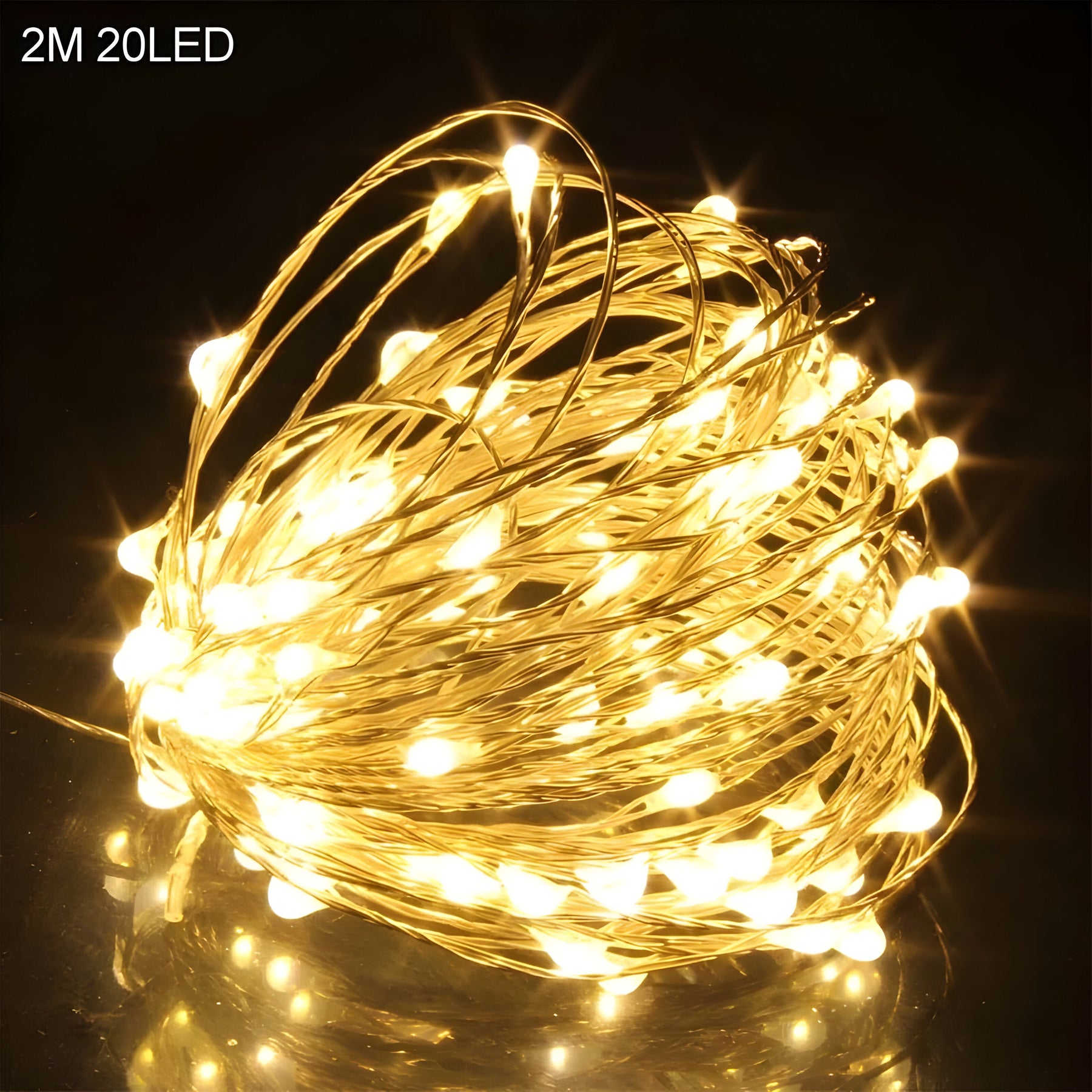 home & garden : TwinkleLights | LED Lichtslinger 20LED - Verlicht Uw Feesten met de Kerstman en Sneeuwvlokken in 2m warm wit van Pantinoshop