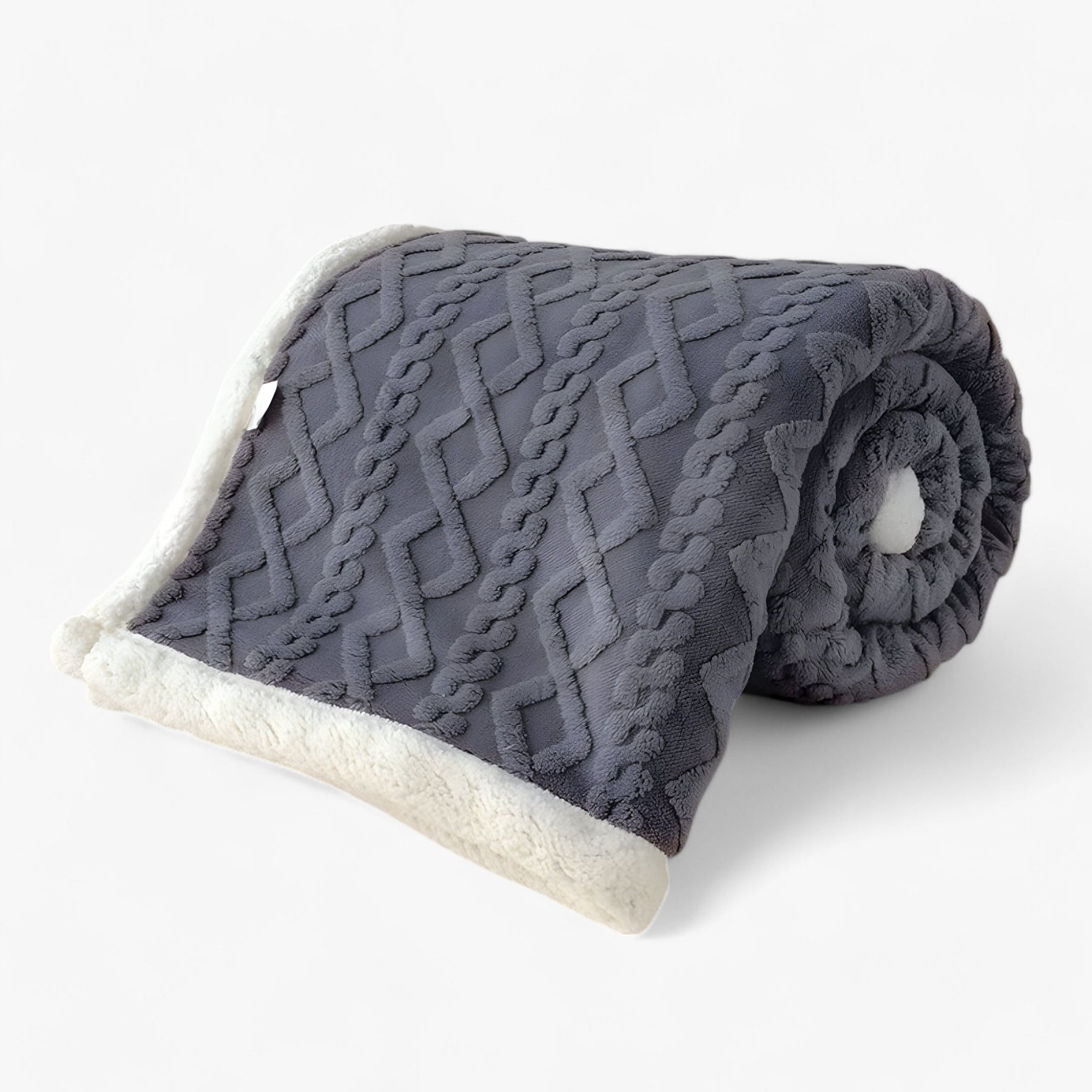 home & garden : Nora | Dubbel Dikke Winterdeken - Super Zacht en Warm in Donker Gray van Pantinoshop