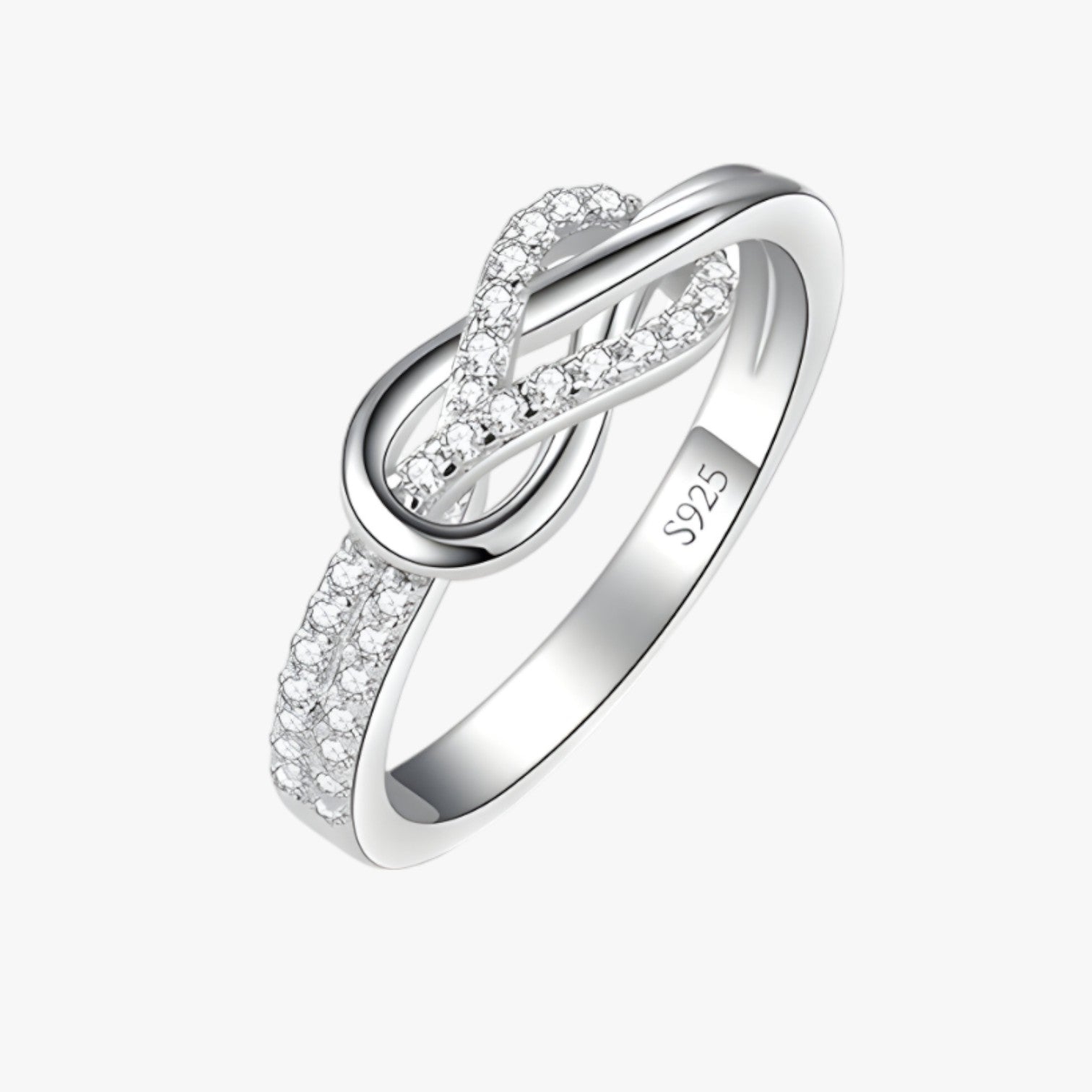 accessories : Stina Oneindige Knoop Ring - Tijdloze elegantie in sterling zilver in van Pantinoshop
