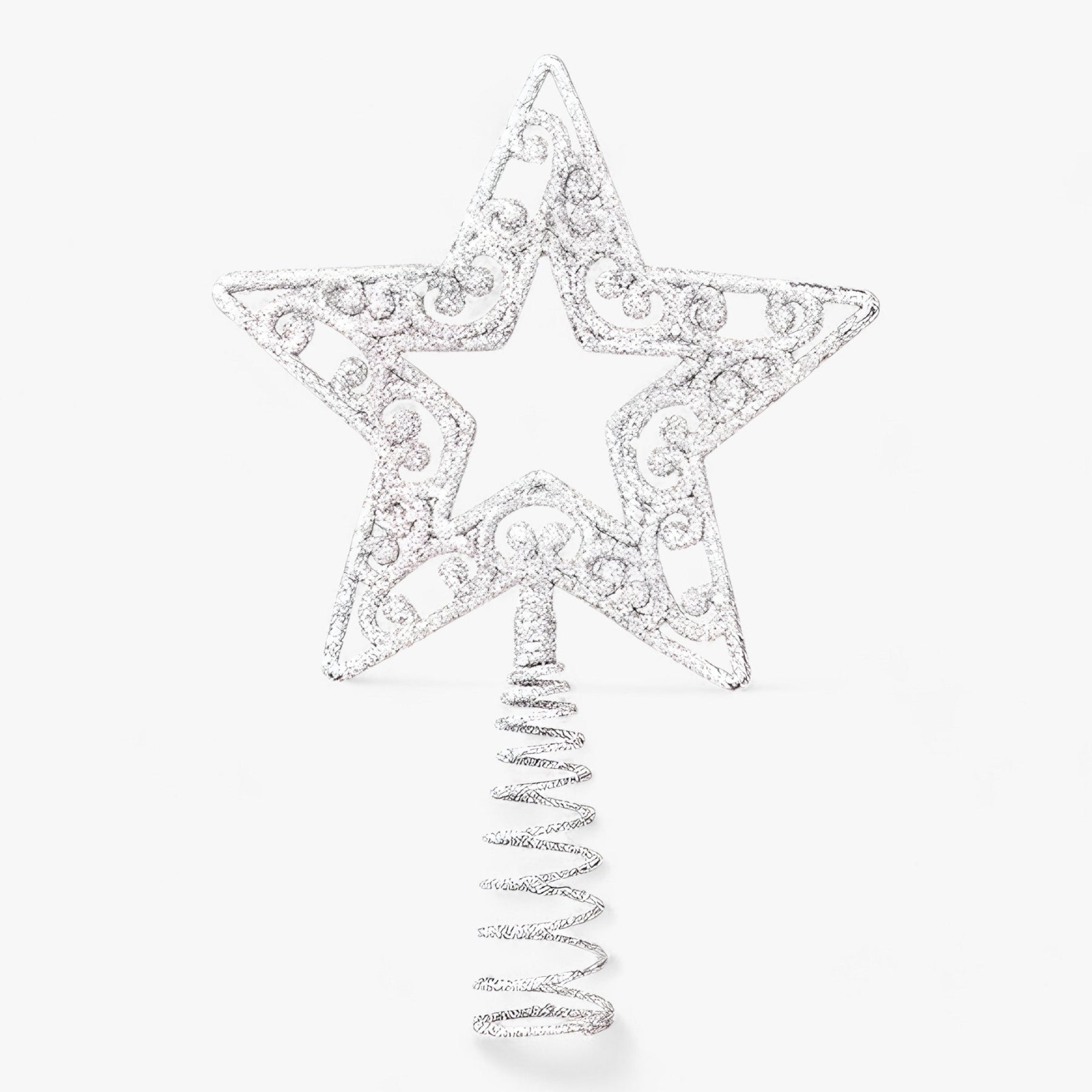 home & garden : Flake Star | Gouden en Zilveren Decoraties met Glitter – Verfraai uw Kerstboom in 4 van Pantinoshop