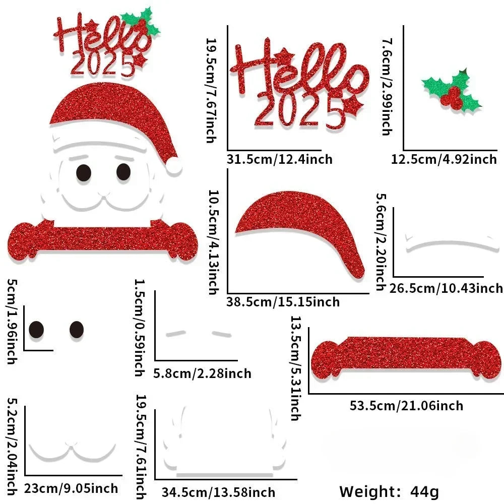 home & garden : Fristy | Kerstviltstickers voor deuren en ramen - Feestelijke decoratie voor thuis in 2025 van Pantino