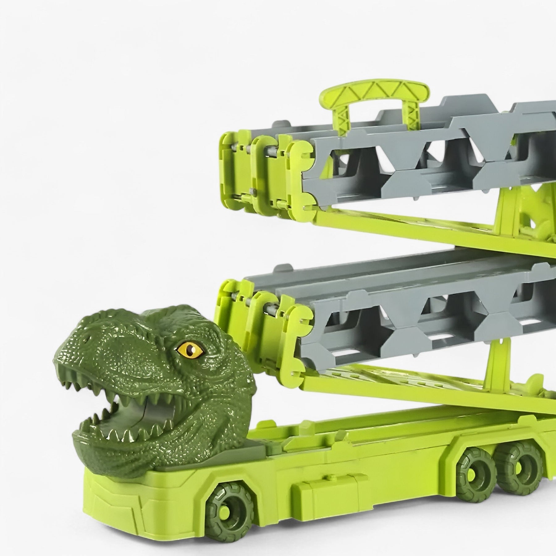 pets : Rex | Dinosaurus Race Truck - Eindeloos plezier in militair groen van Pantinoshop