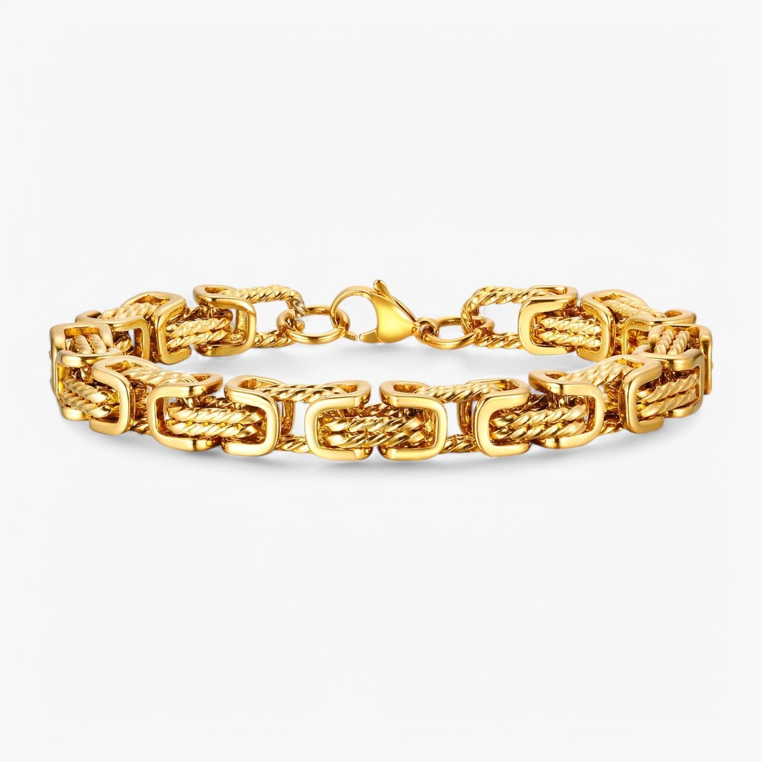 accessories : Floris | Robuust en Tijdloos - Grote Mannen Armband in Goud van Pantinoshop