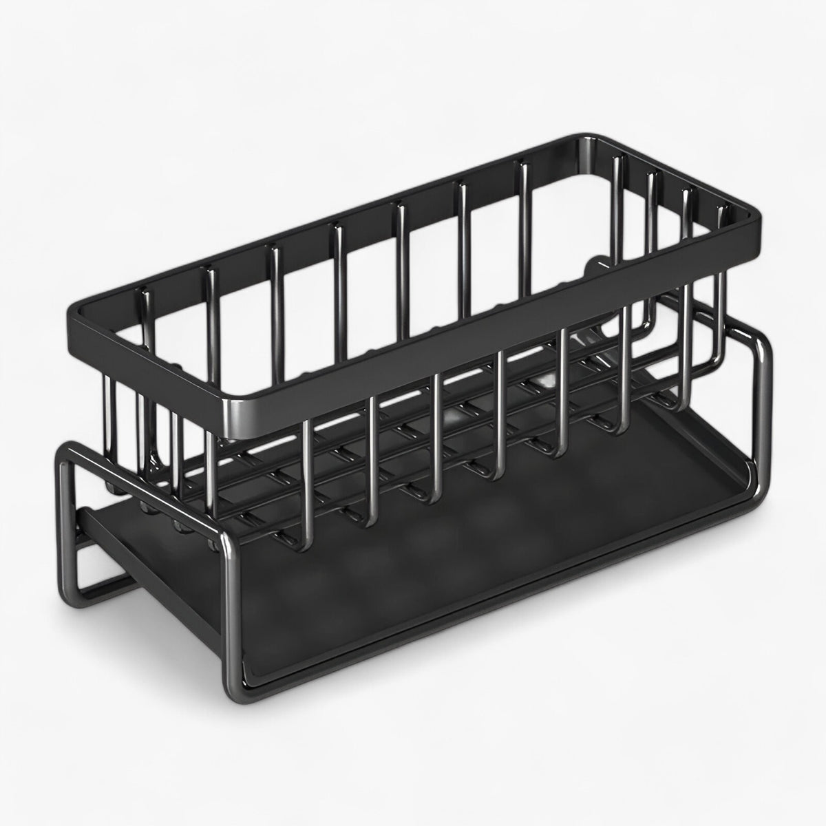 home & garden : CleanFlow | RVS Organizer voor Spons & Handdoek in Zwart van Pantino