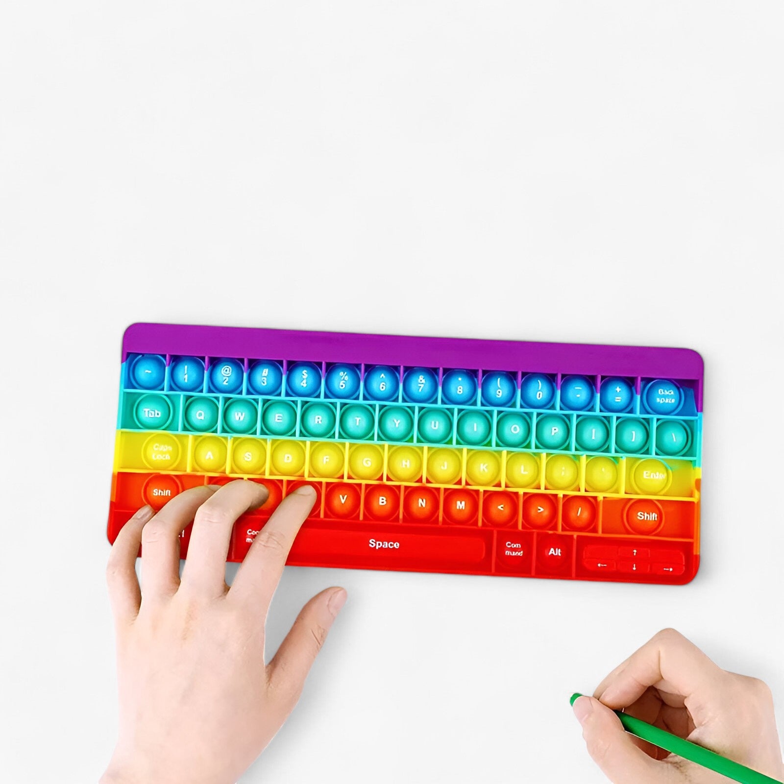 gadgets : Kyle | Regenboog Fidget Toetsenbord - Stressvrij Speelplezier in van Pantinoshop
