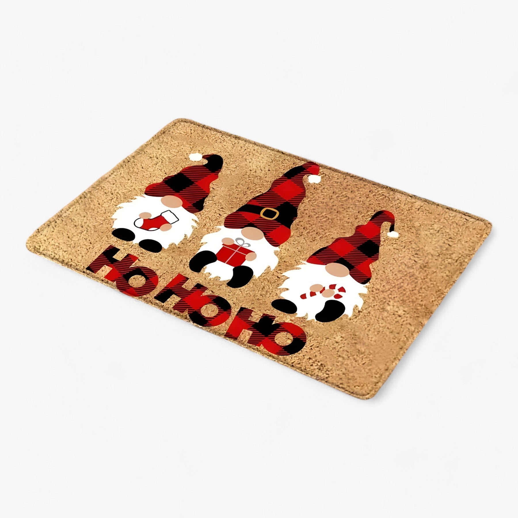home & garden : Kerstgnomen en Eland | Deurmat - Feestelijke Binnen-/Buitendecoratie in 5 40X60CM-gepersonaliseerd van Pantinoshop