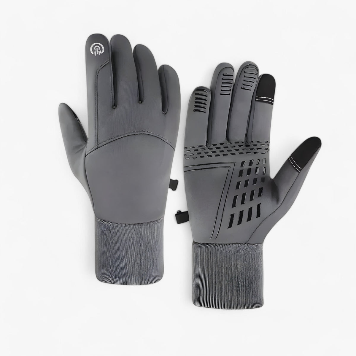outdoor equipment : Gemma | Winterhandschoenen met Touchscreen Waterdicht Winddicht Thermisch - Ideale Bescherming voor Buitenactiviteiten in Grijs van Pantinoshop