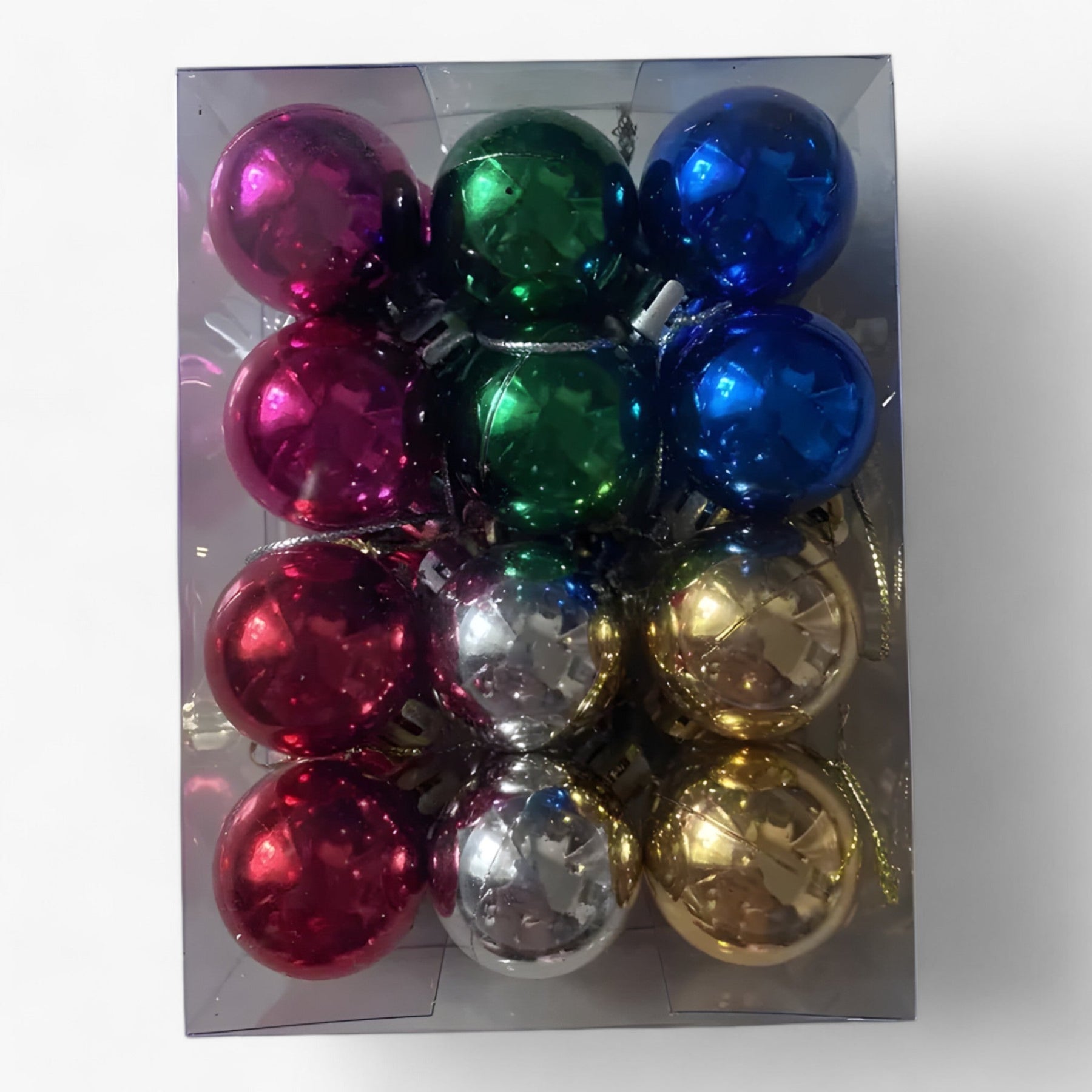 home & garden : Magic | Set van 24 Plastic Bollen - Gouden, Rode en Roze Decoraties voor in Gekleurd van Pantinoshop