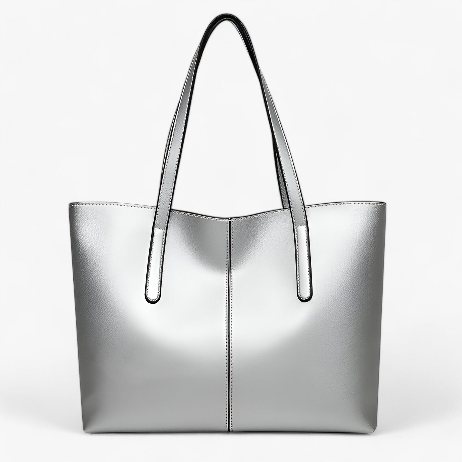 Gwen | Nieuwe Handtas voor Vrouwen – Ruimte & Kwaliteit in PU Leer - €25 : Gwen | Nieuwe Handtas voor Vrouwen – Ruimte & Kwaliteit in PU Leer in zilver van Pantino