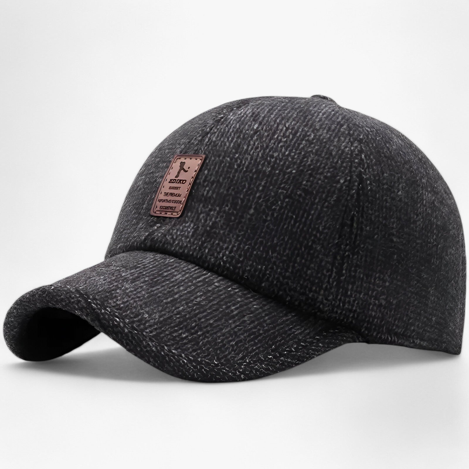 men's fashion : Amiel | Warme Wintercap met Oorkleppen in Zwarte Warme Wol 55-62CM van Pantinoshop