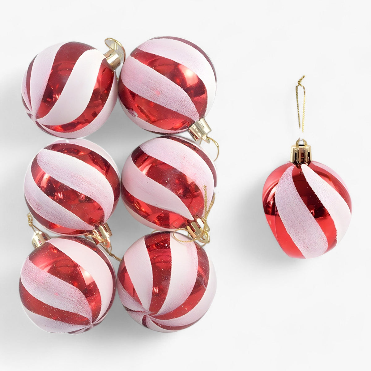 home & garden : Kerstmis | 6 stuks kerstballen - ideale decoratie voor de boom in A 6cm van Pantinoshop