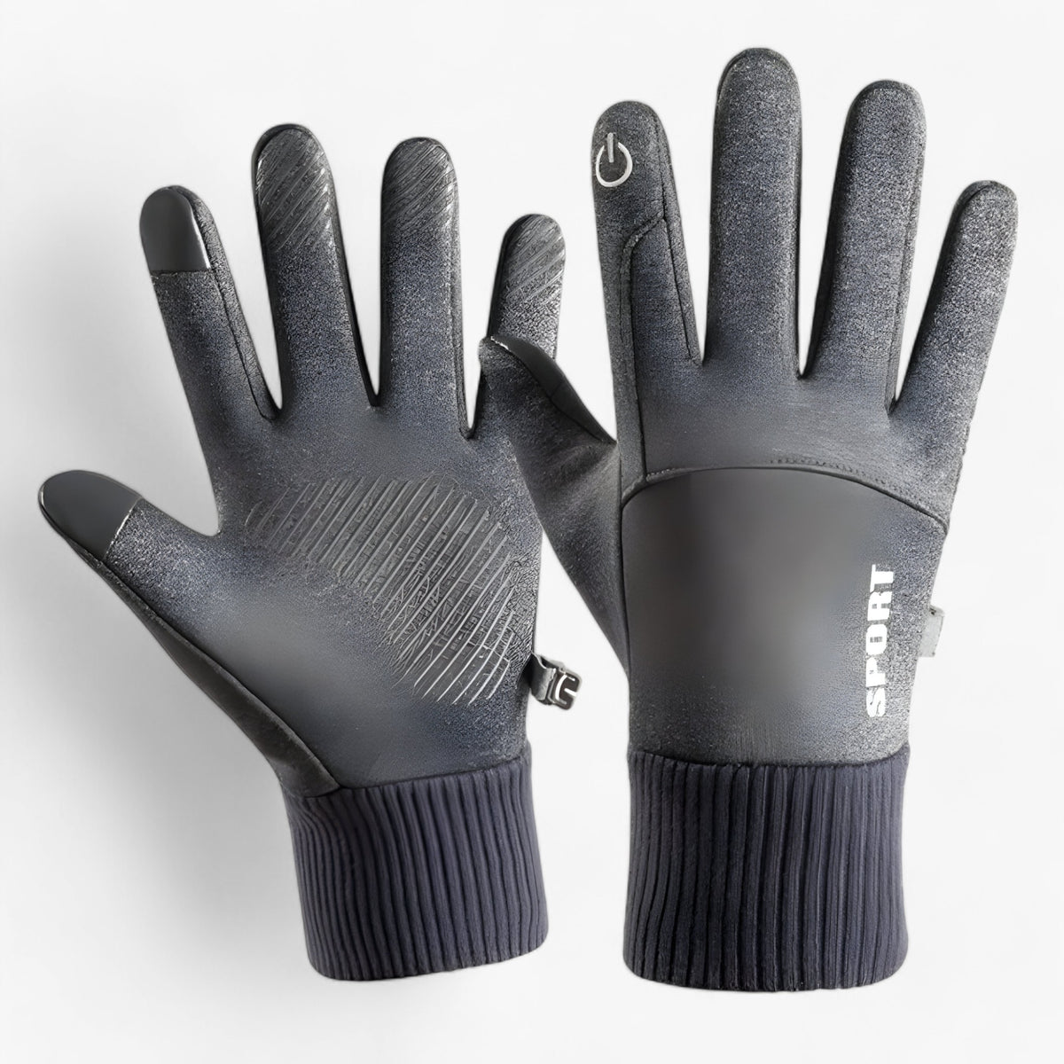 men's fashion : Lucas | Winter Waterdichte Handschoenen - Warmte, Grip & Touchscreen in Grijs van Pantino