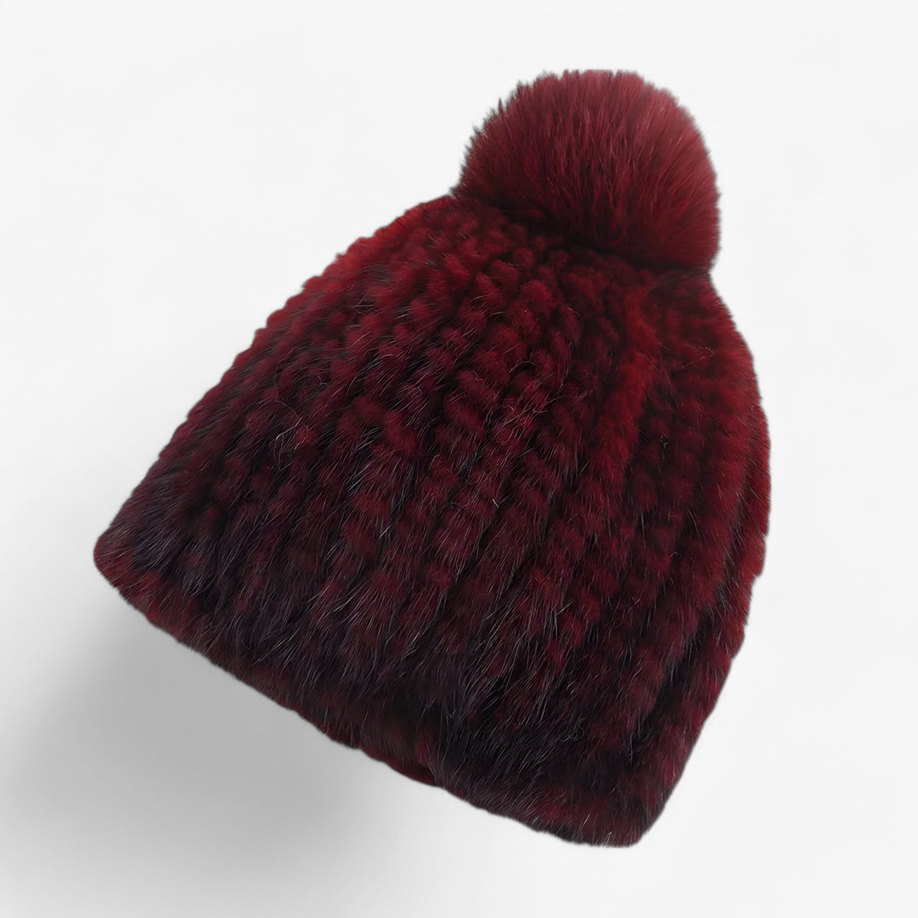 men's fashion : Camille | Luxe Marterbont Hoed - Winterse Warmte & Elegantie in Wijn Één maat van Pantinoshop