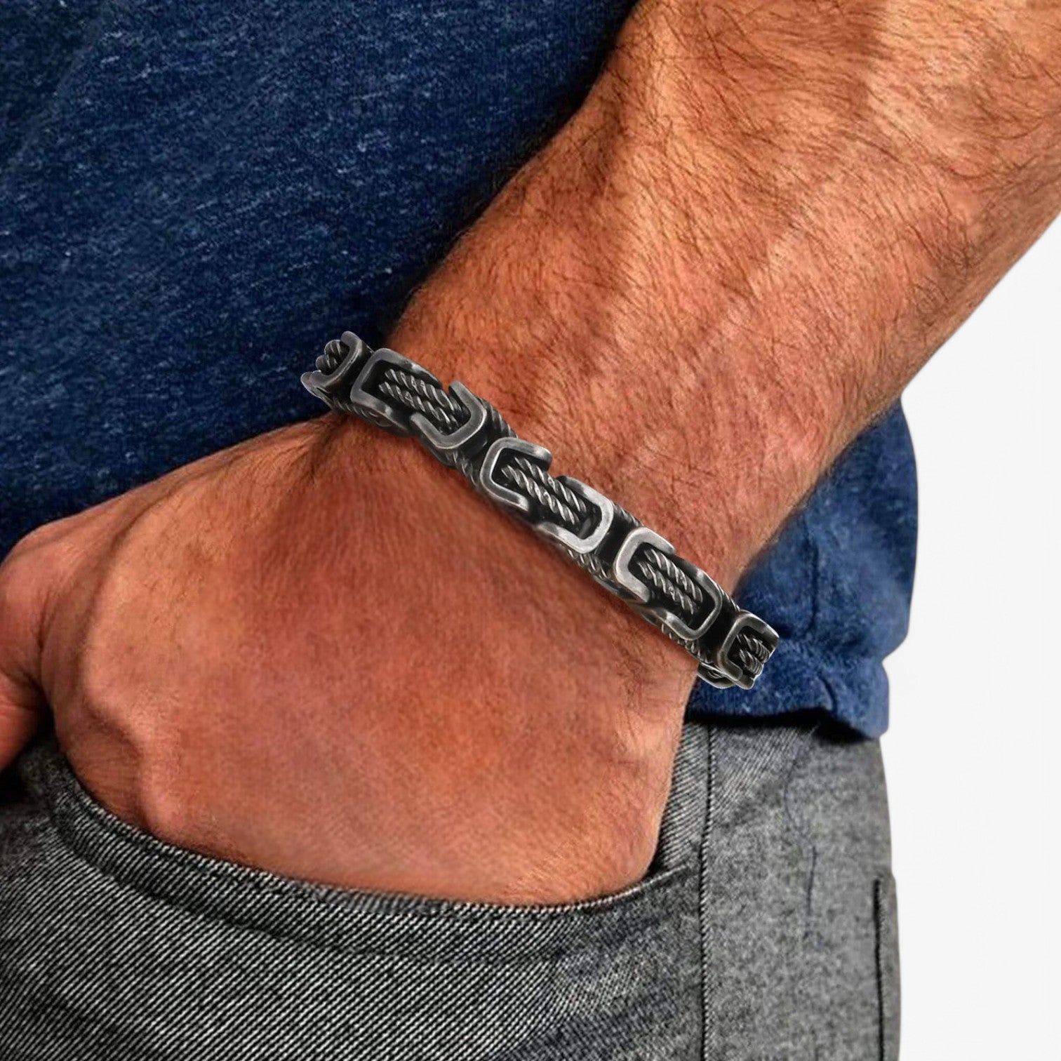 accessories : Floris | Robuust en Tijdloos - Grote Mannen Armband in van Pantinoshop