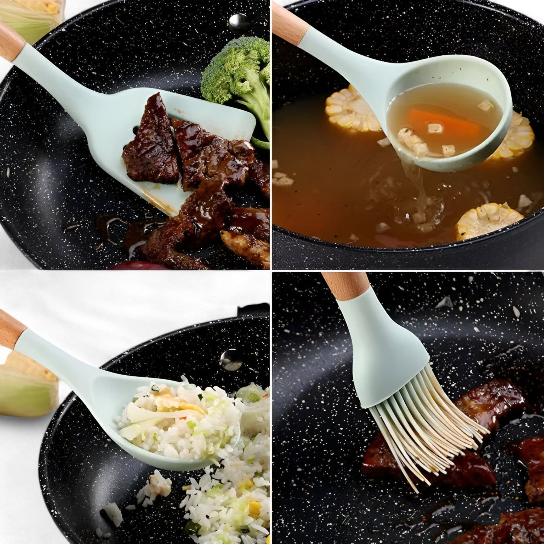 home & garden : Set van 12 keukenhulpmiddelen in silicone in van Pantinoshop