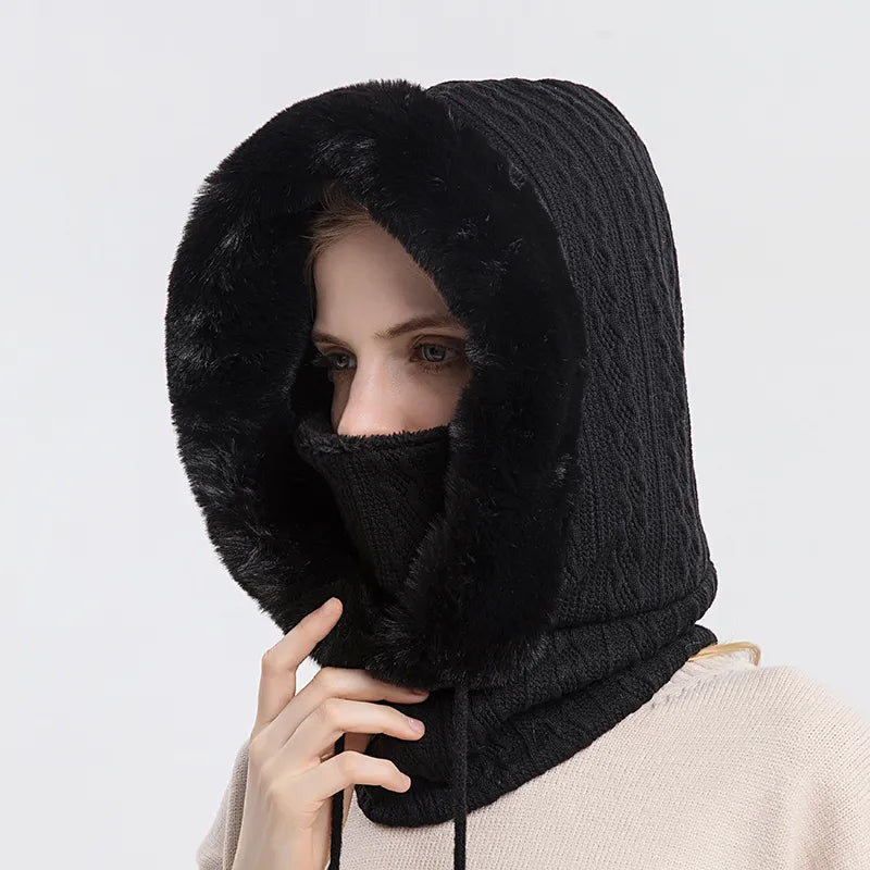 men's fashion : Iceglam | Warme Winter Capuchon in Zwart van Pantino