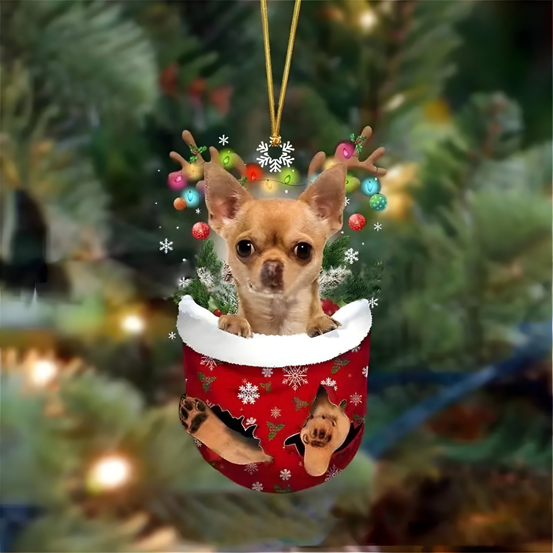 pets : Schattige Pupp Decoratie | Kerstboom Hangertje Hond - Feestelijke Charme en Cadeau voor Hondenliefhebbers in Stijl N van Pantinoshop