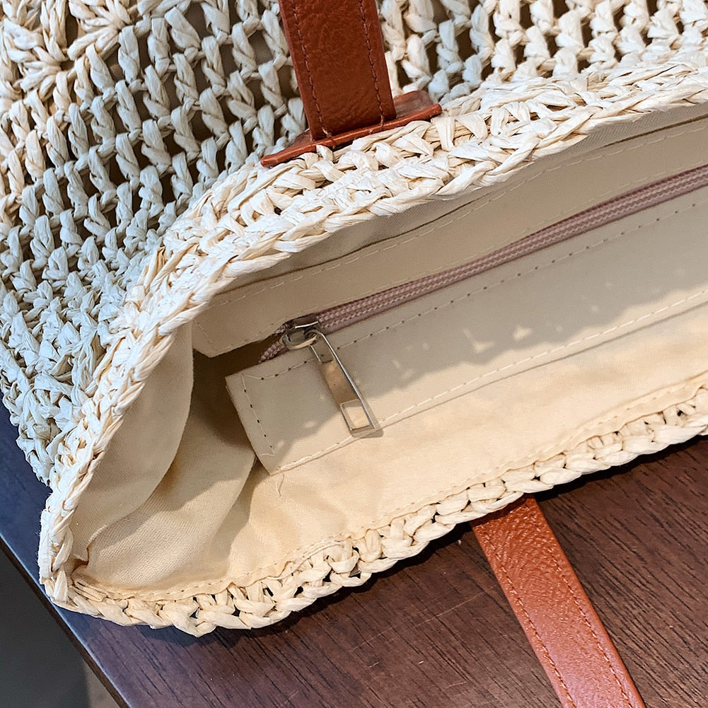bags : Genevieve - Chique strotas met leren riemen in van Pantino