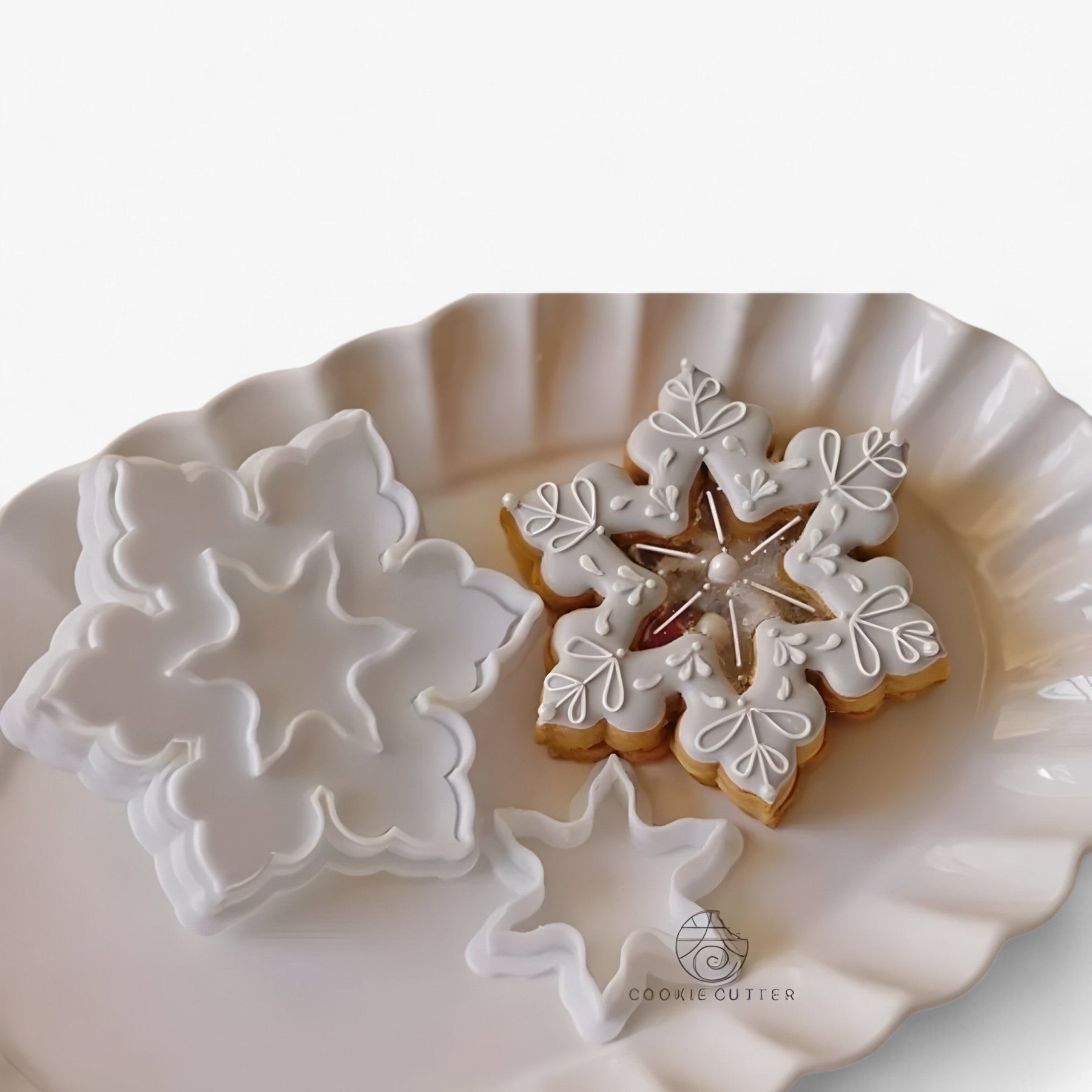 home & garden : Billy | kerstkoekjesvormers en stempels - Gemakkelijk en creatief feestelijk bakken in Sneeuwvlok van Pantino