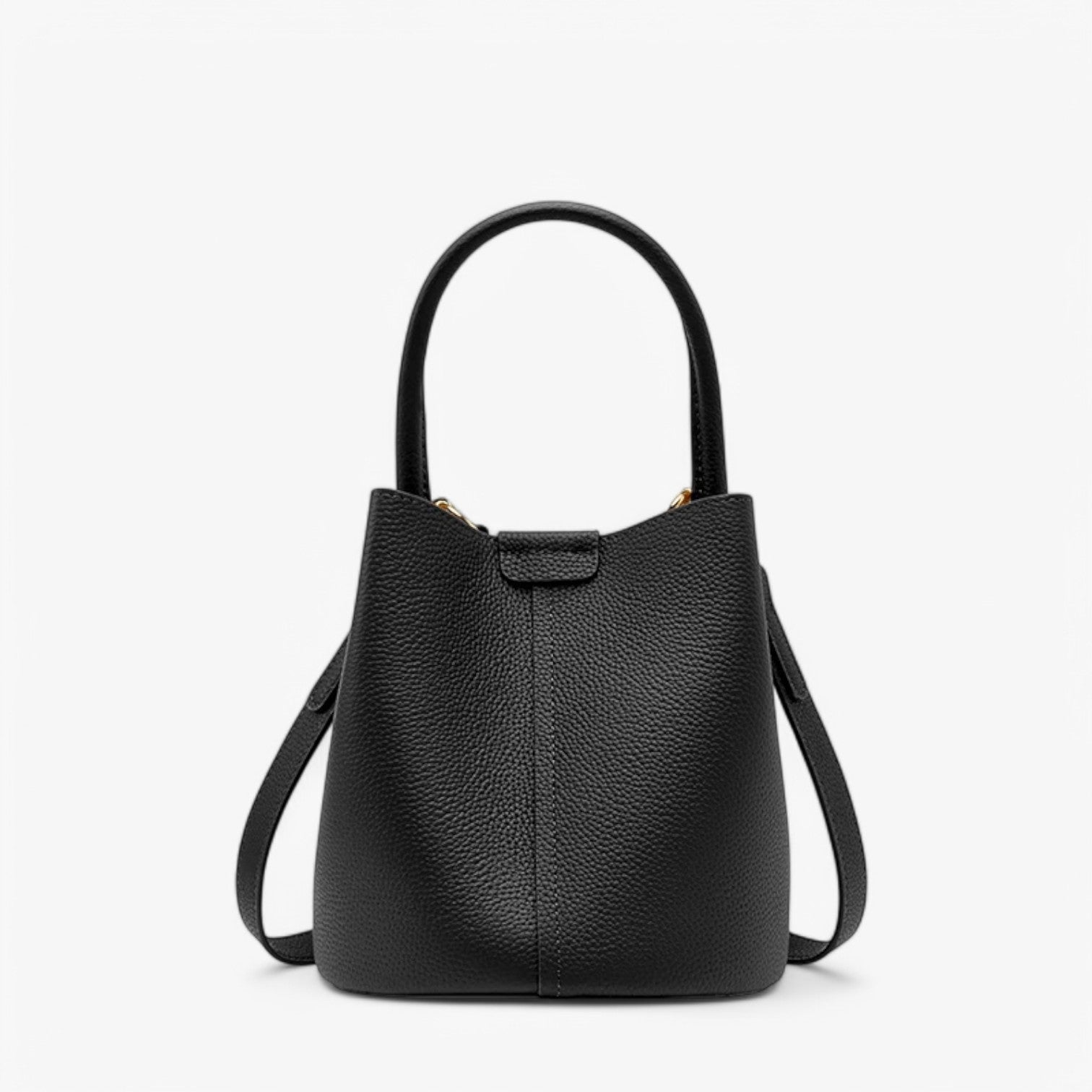 bags : Ella | Compacte en stijlvolle leren schoudertas in Zwart van Pantino