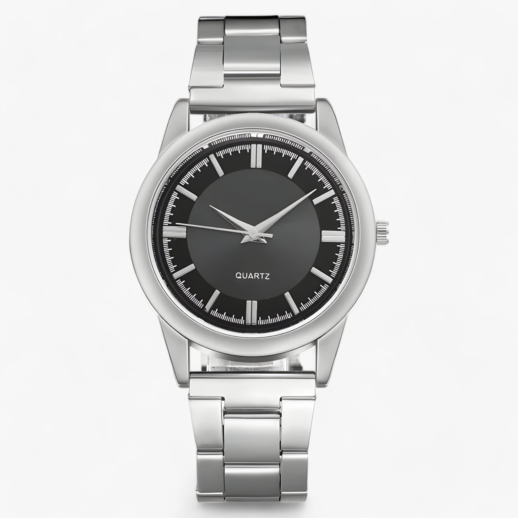 watches : Noah | Klassiek Quartz - Tijdloos & Veelzijdig in Zilver Zwart van Pantinoshop