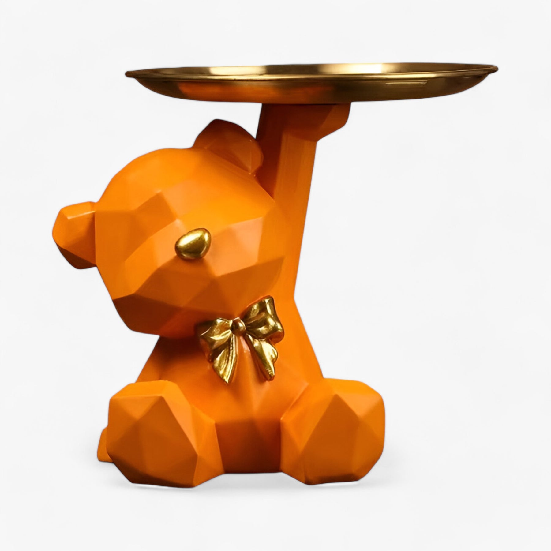 accessories : Finn | Geometrische Beer Sleutelhanger Decor in Oranje van Pantinoshop