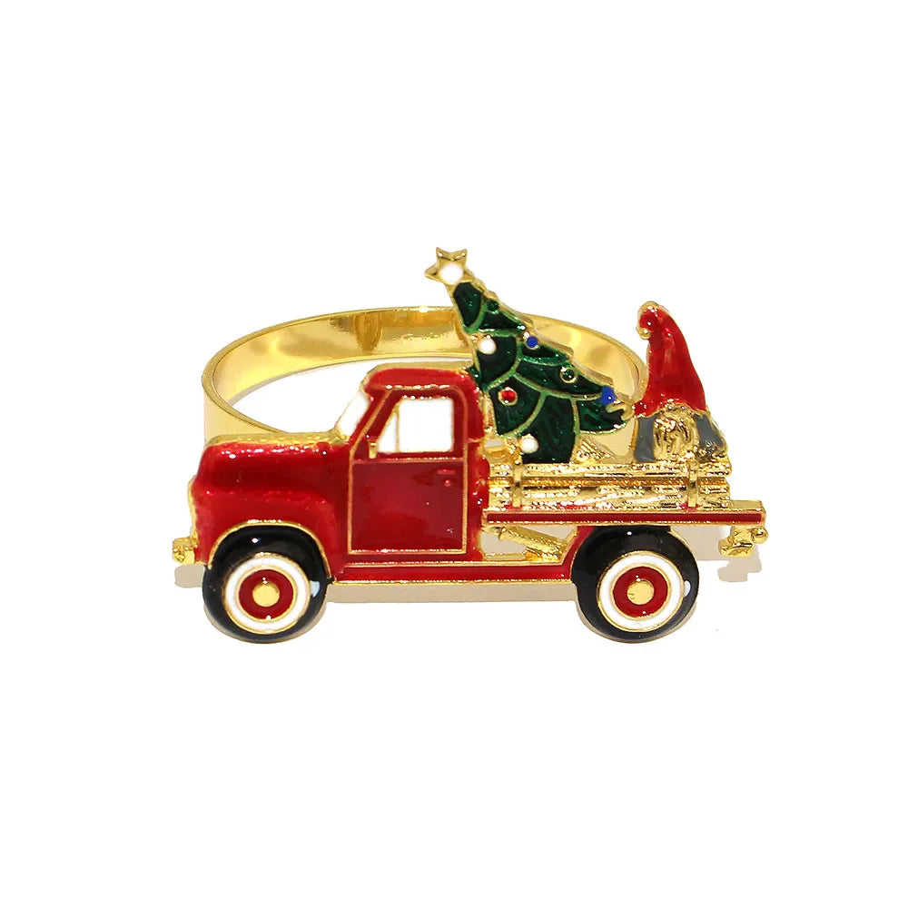 home & garden : Vakantie Elegantie | 6 Kerstservettenringen met Dennenappels - Perfect in M van Pantinoshop
