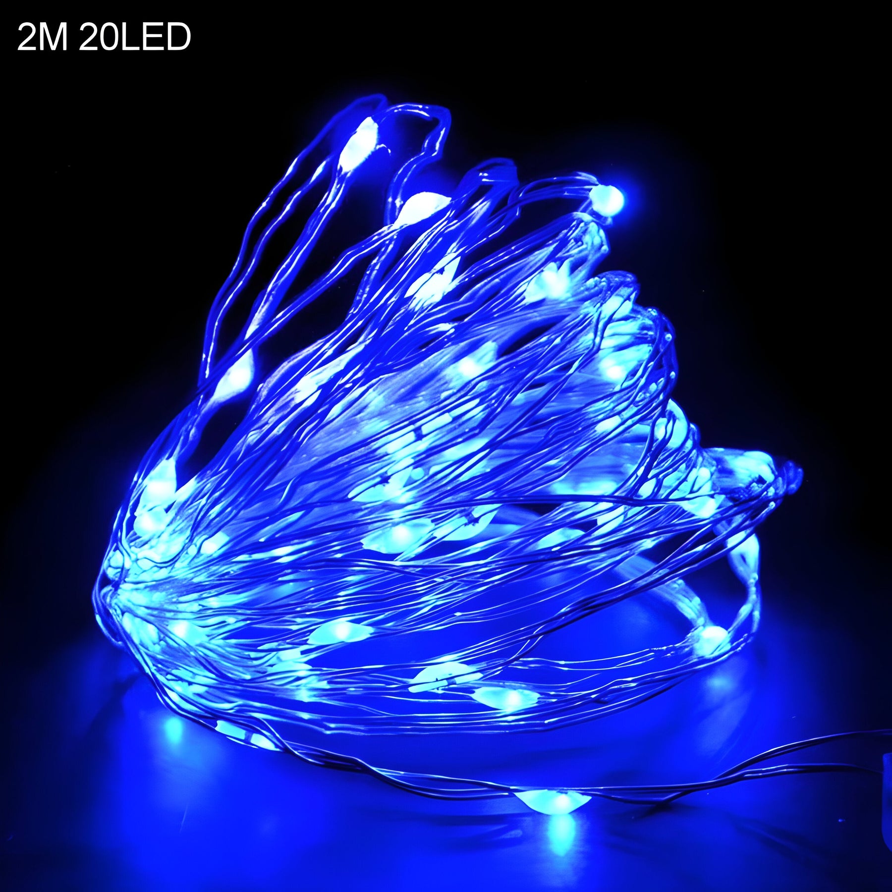 home & garden : TwinkleLights | LED Lichtslinger 20LED - Verlicht Uw Feesten met de Kerstman en Sneeuwvlokken in 2m blauw van Pantinoshop