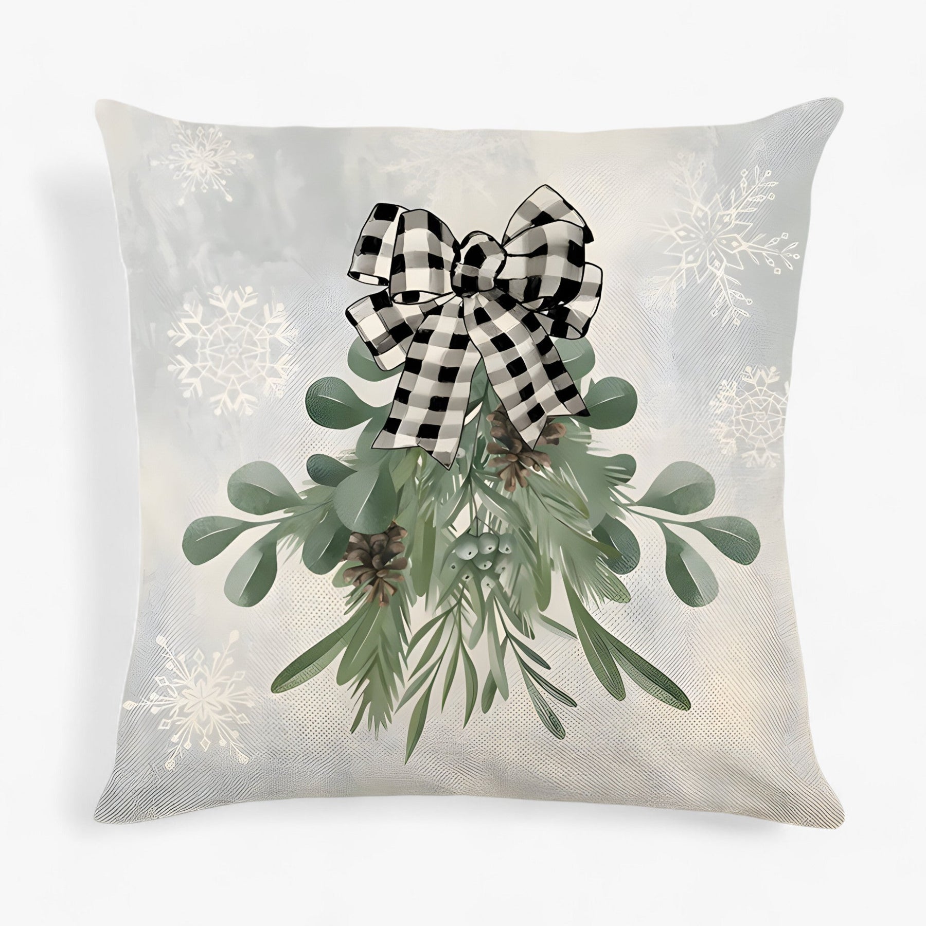 home & garden : Frosty | Housse de Coussin en Lin de Noël - Décor Festif et Confortable pour la Maison in 6 van Pantinoshop