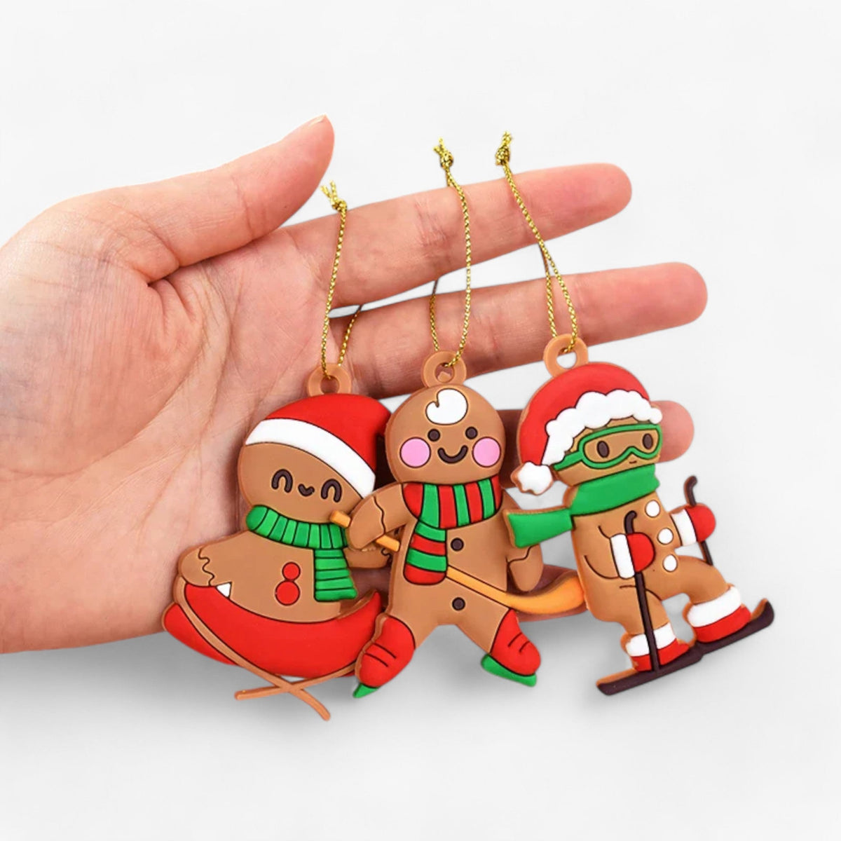 home & garden : Gemberbel | 10 stuks Sport Gingerbread Man-hangers - Feestelijke decoraties voor de boom in van Pantino